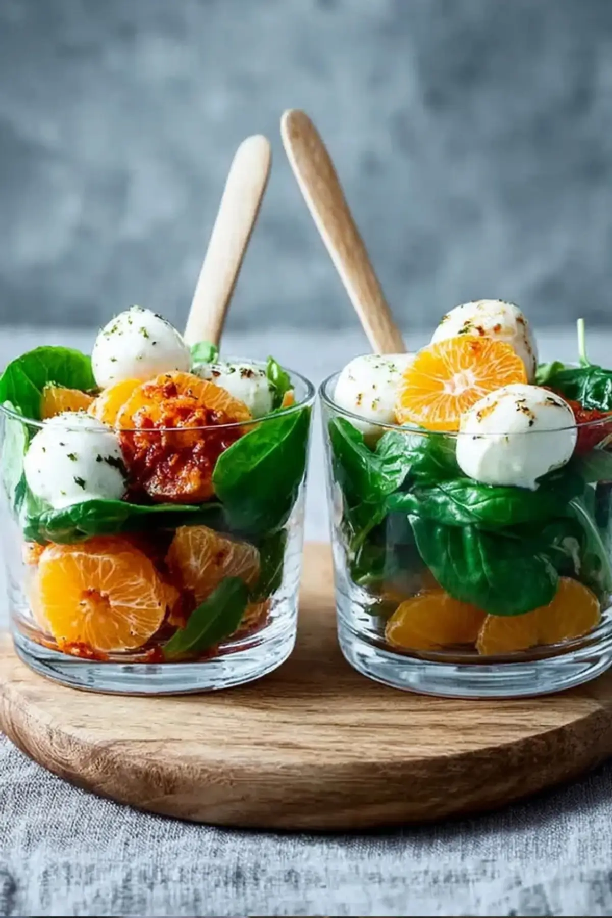 Feldsalat mit Orangen und Mozzarella