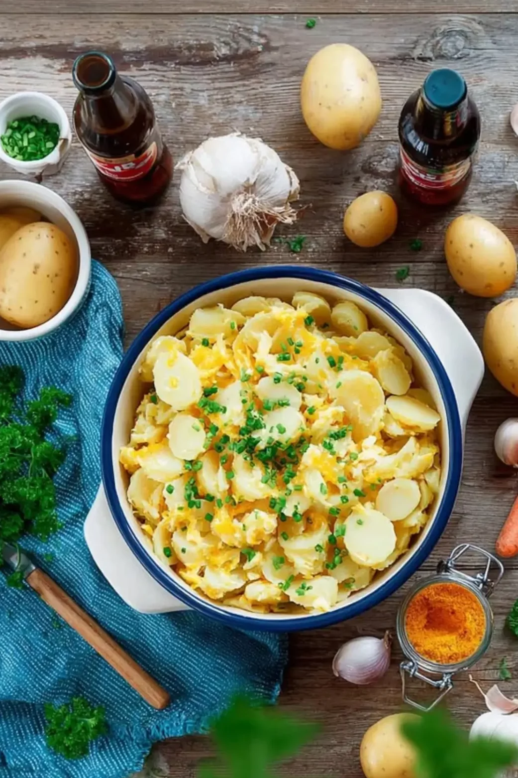 Kartoffelsalat mit Brühe