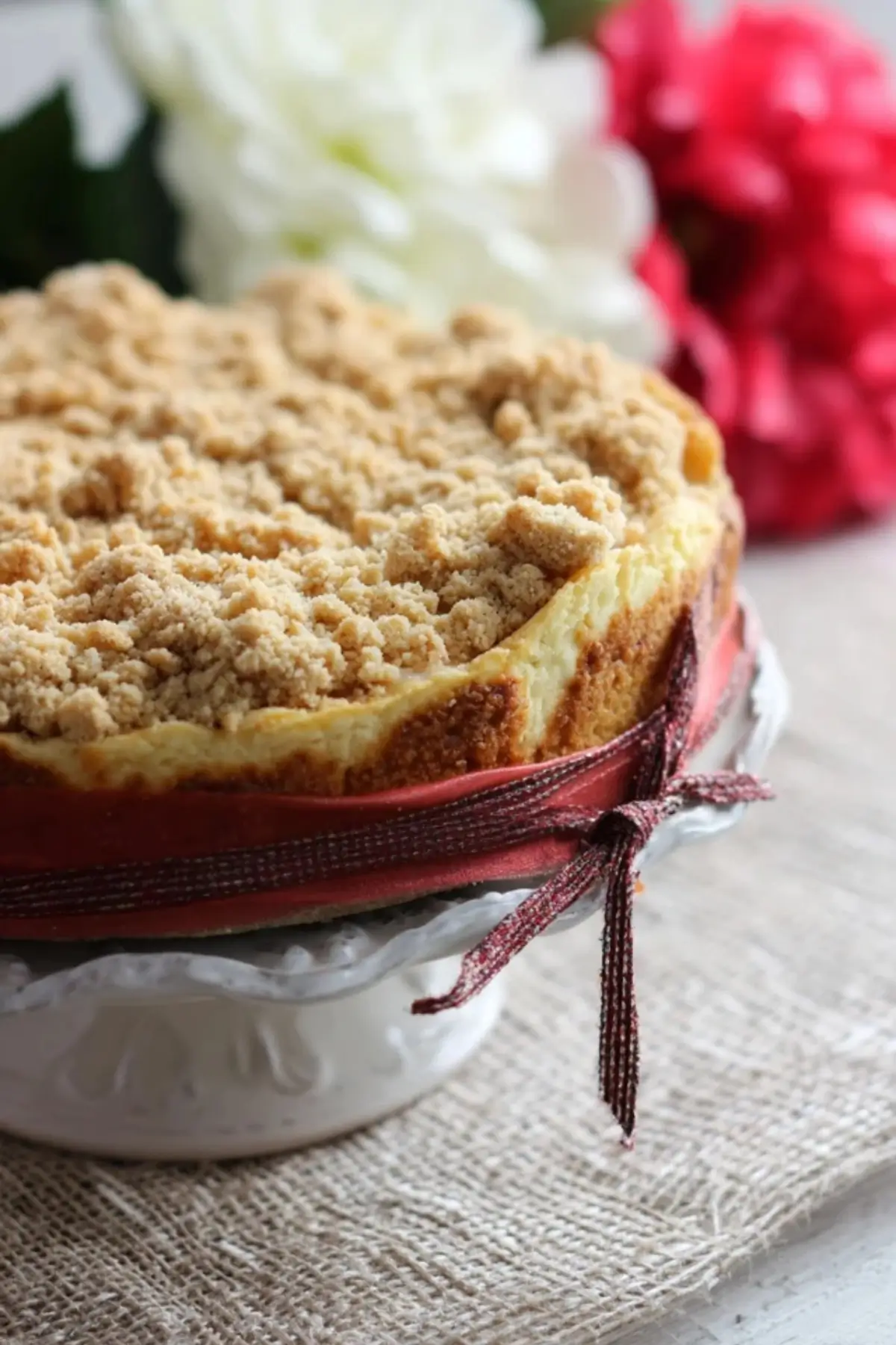 Kirsch Käsekuchen mit Streuseln