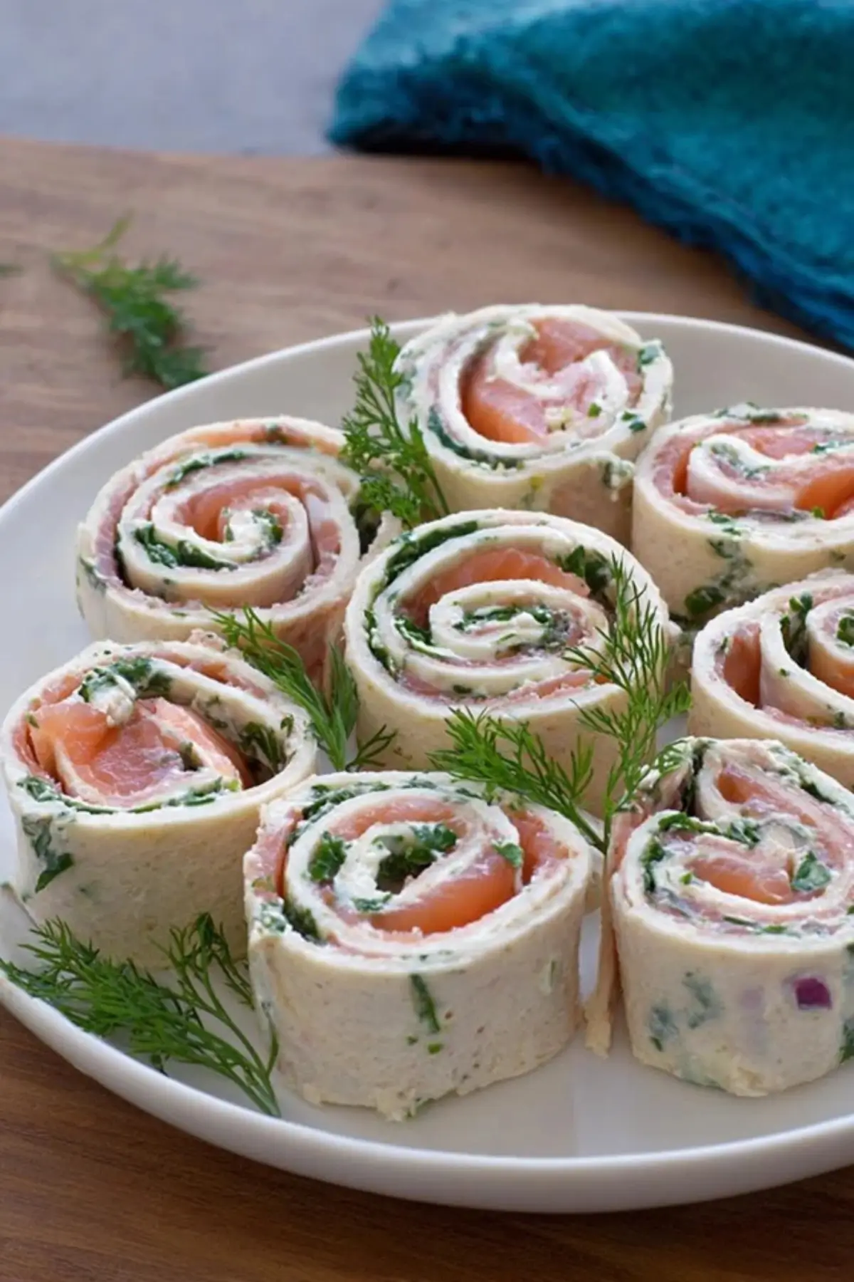 Lachs Frischkäse Röllchen