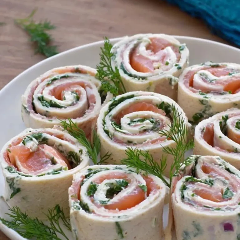 Lachs Frischkäse Röllchen