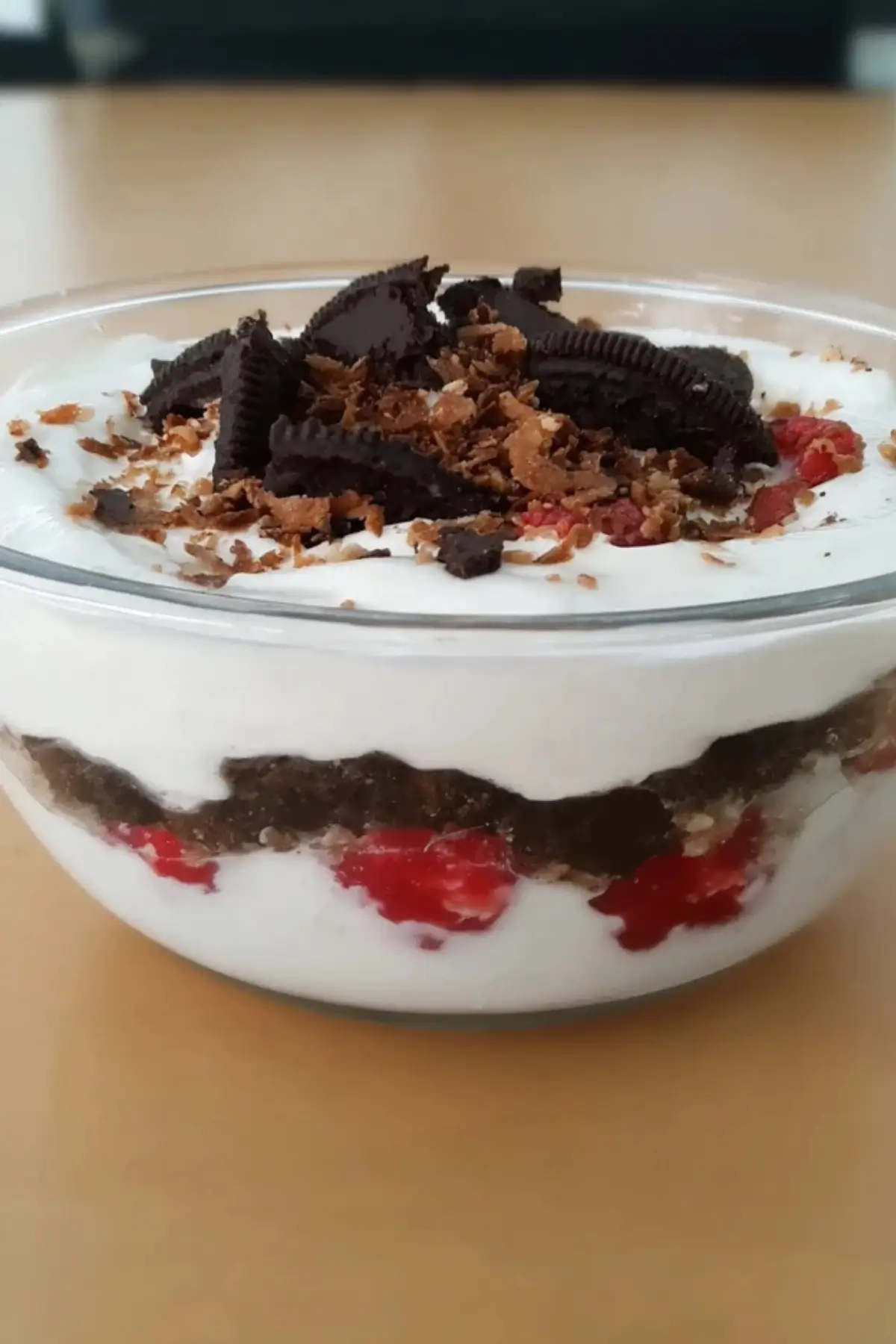 Oreo Himbeer Schichtdessert