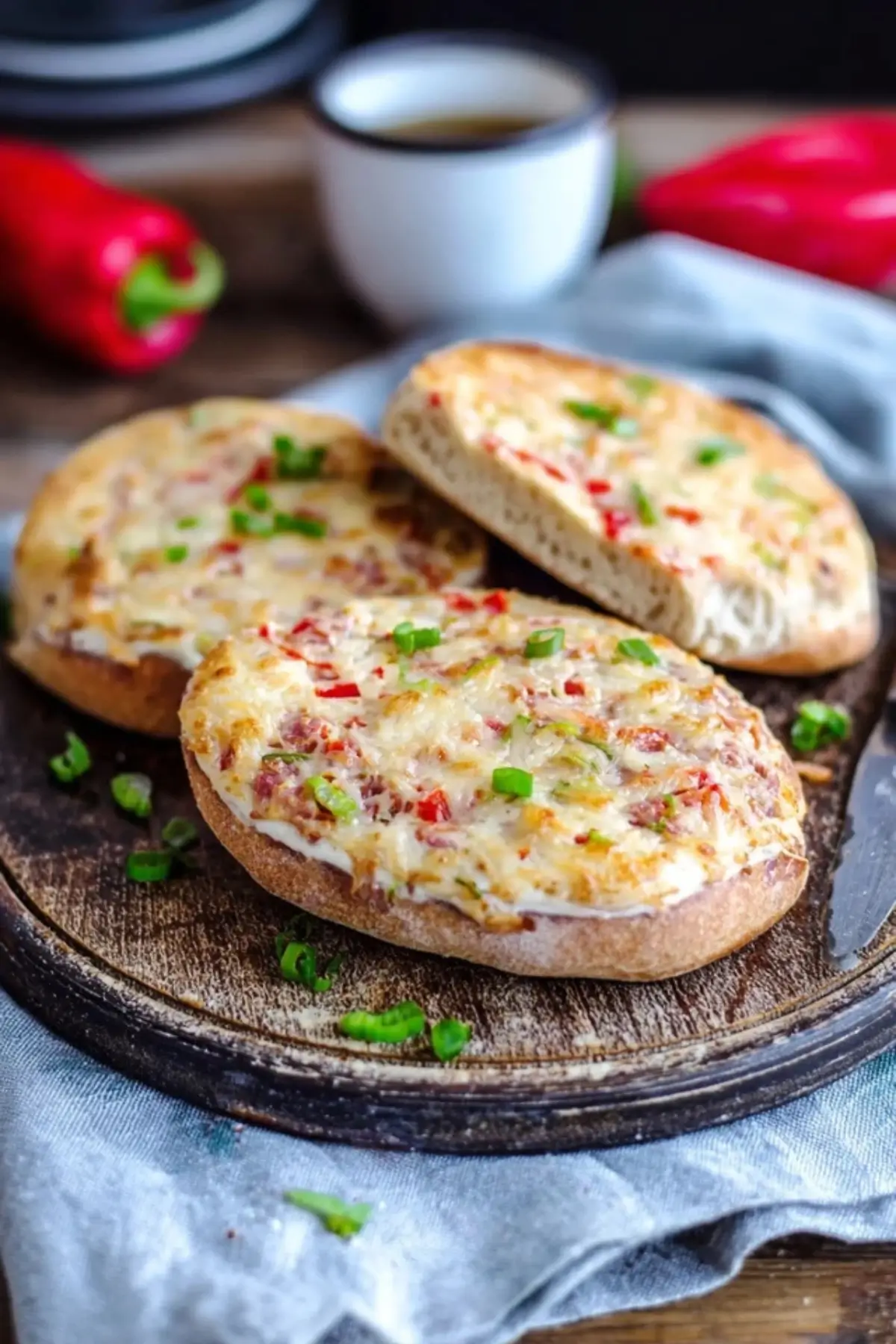 Schnelle Pizzabrötchen mit Schmand
