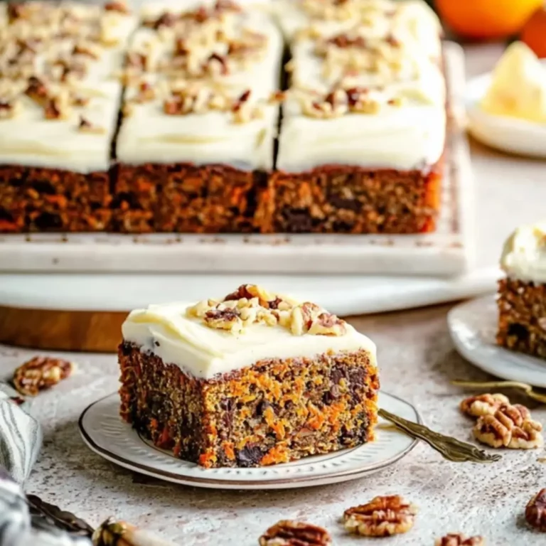 Schoko Karottenkuchen mit Frischkäse Frosting