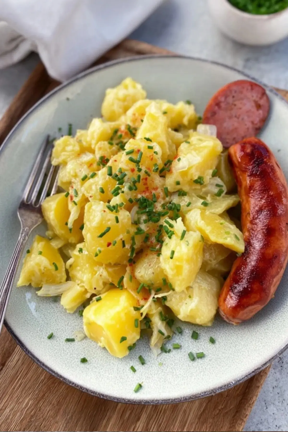 Schwäbischer Kartoffelsalat mit Brühe