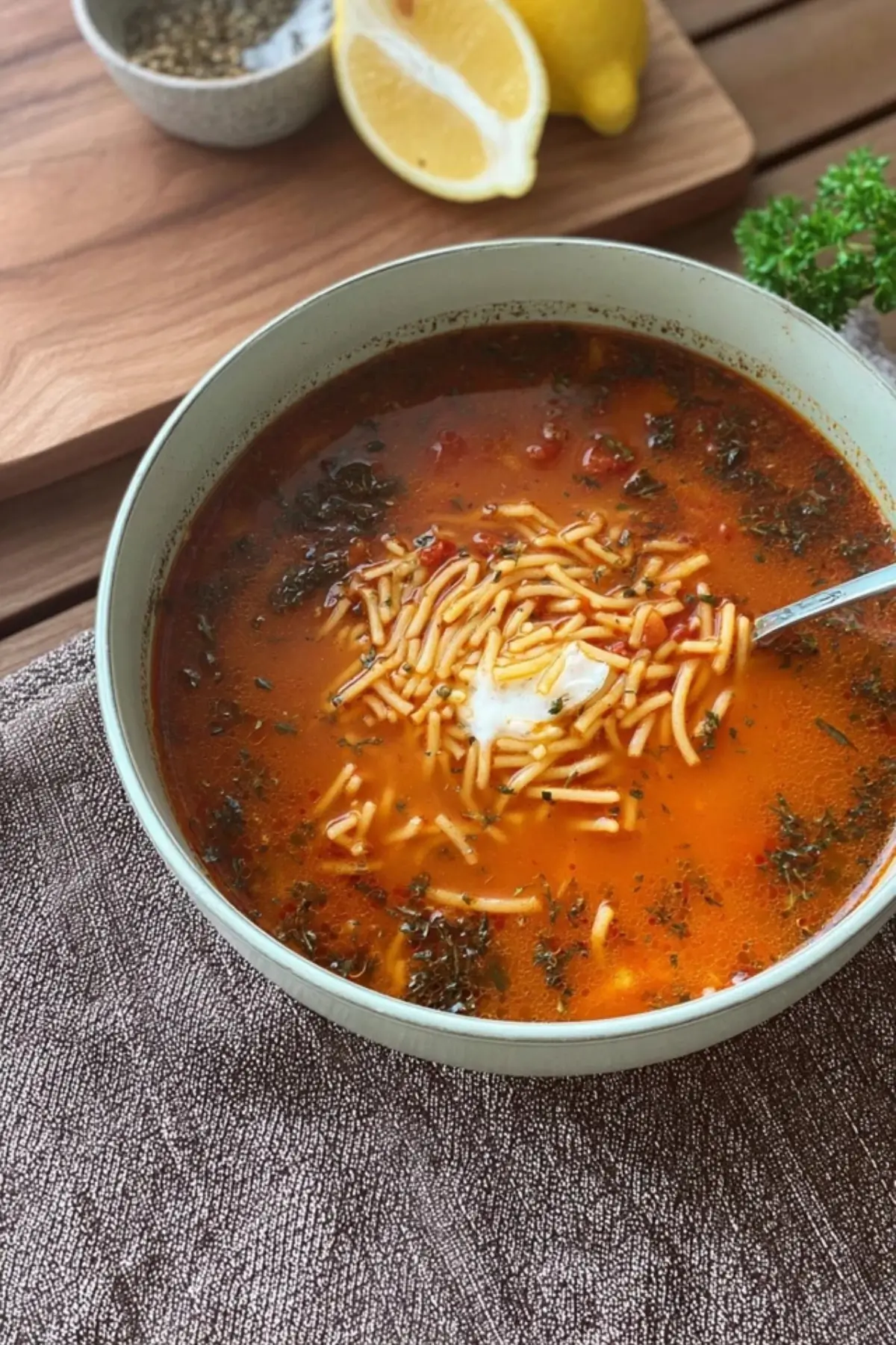 Türkische Nudelsuppe