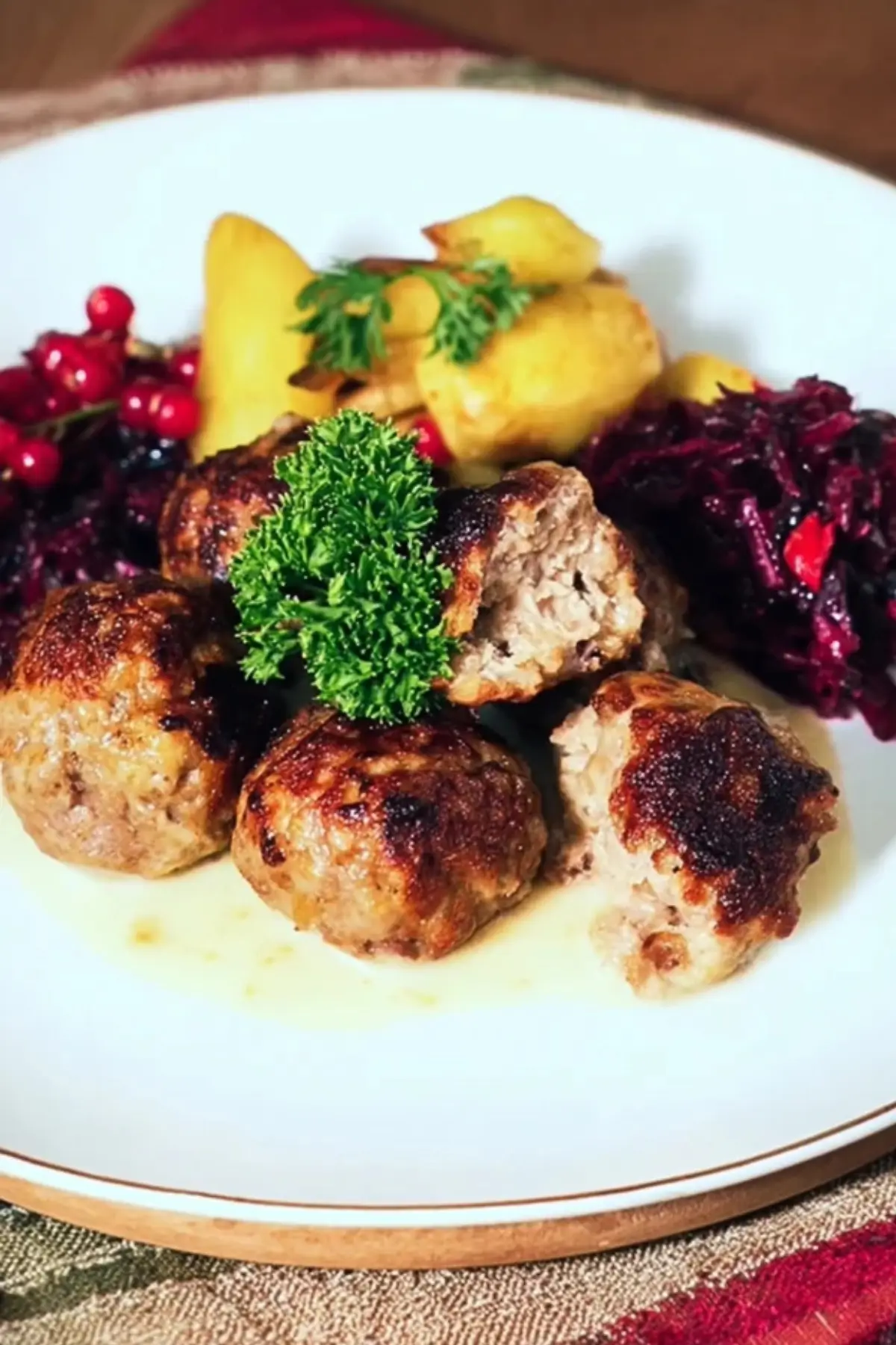 Weihnachtliche Hackfleischbällchen