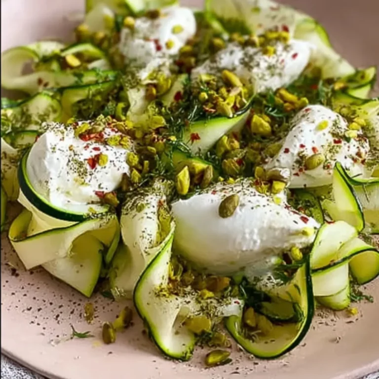 Zucchinisalat mit Burrata