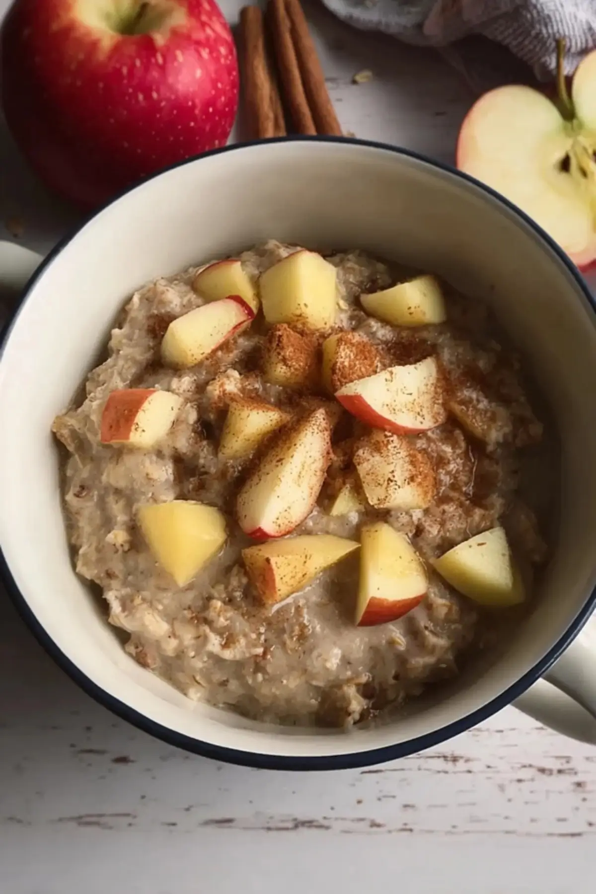 Apfel und Zimt Porridge