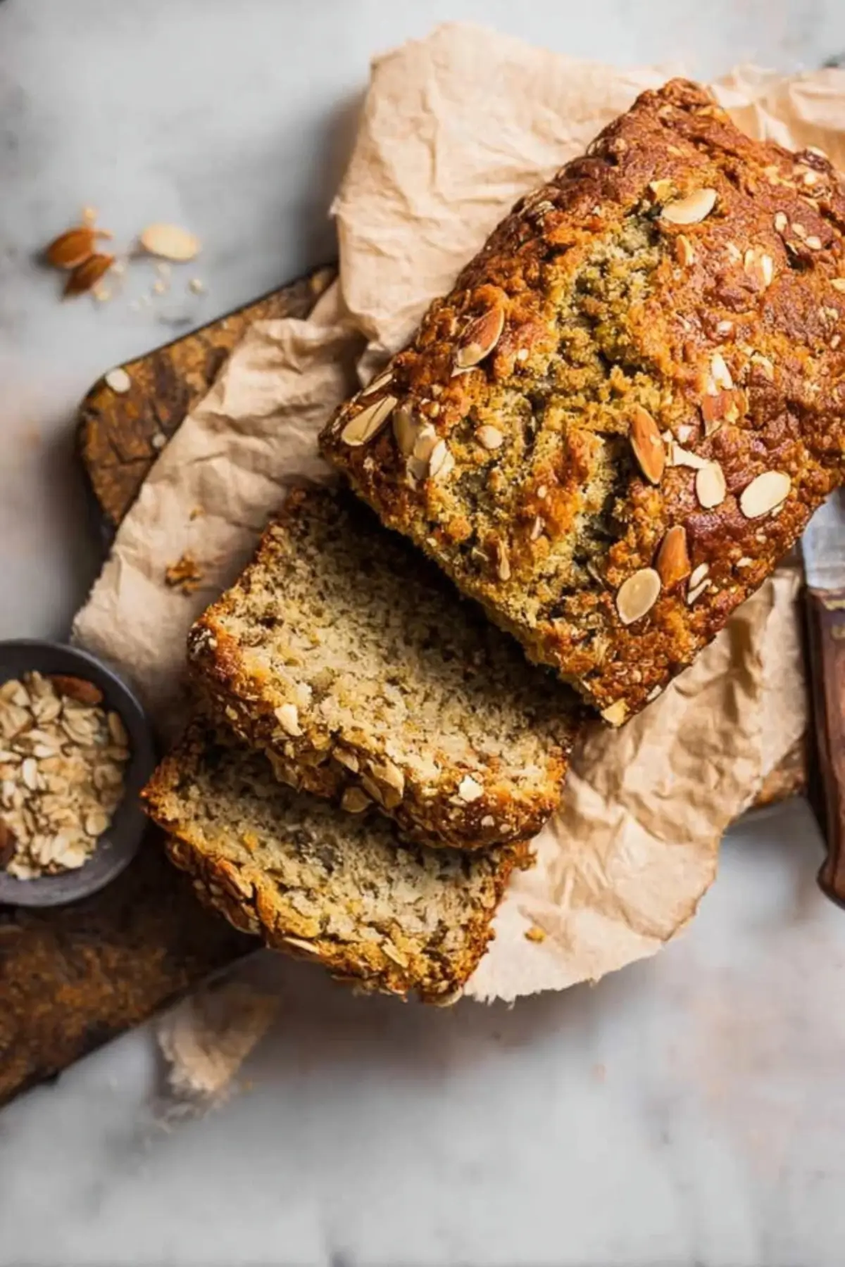 Bananenbrot mit Mandeln