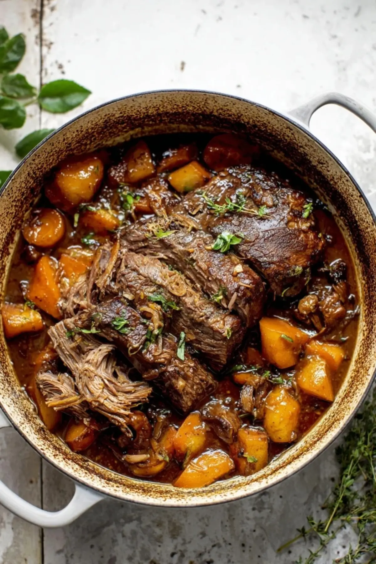 Cider geschmorter Rinderbraten