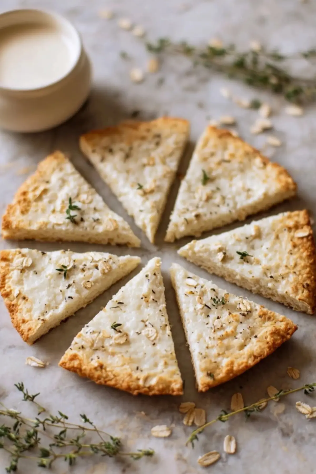 Haferflocken Joghurt Fladen