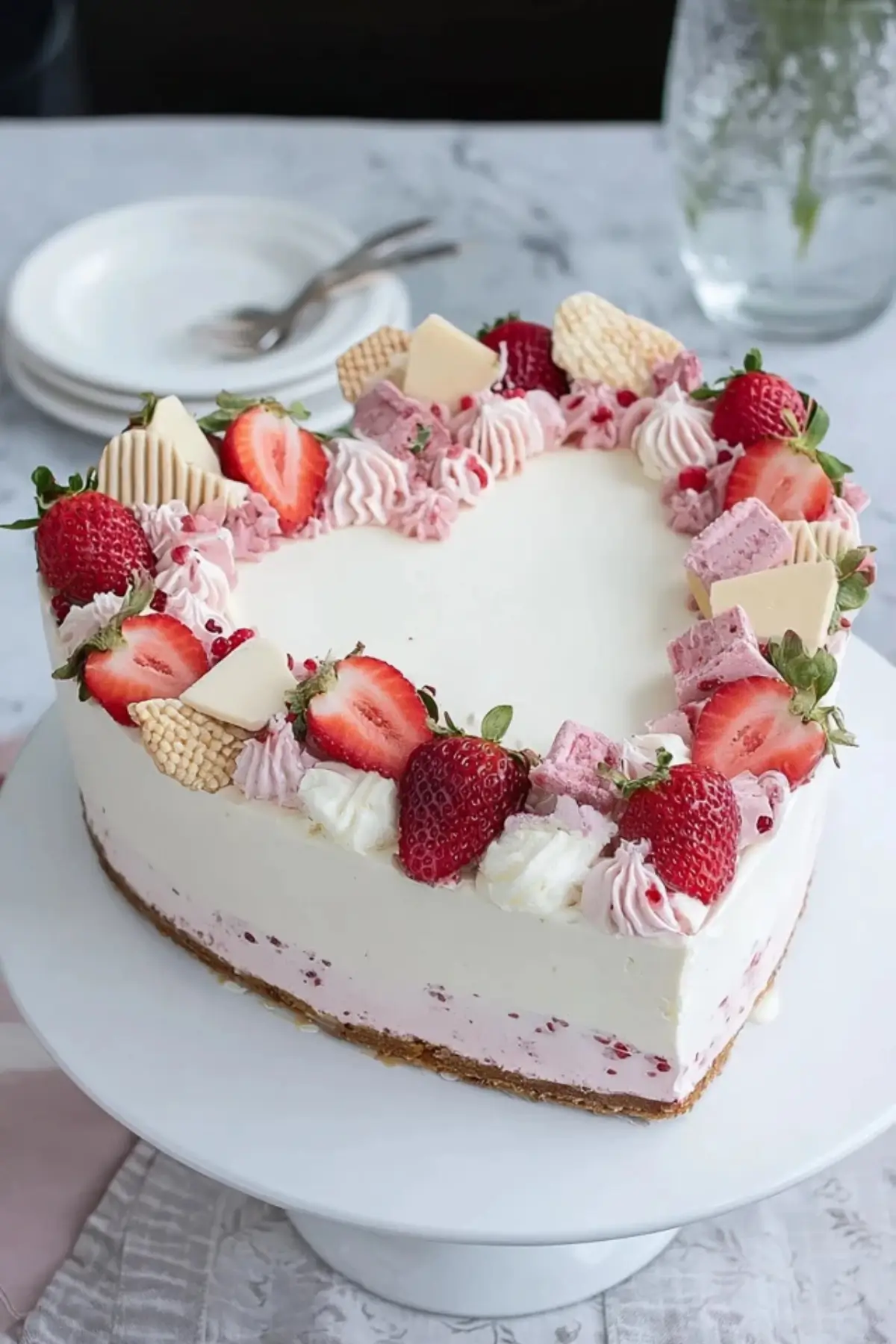 Herztorte ohne Form