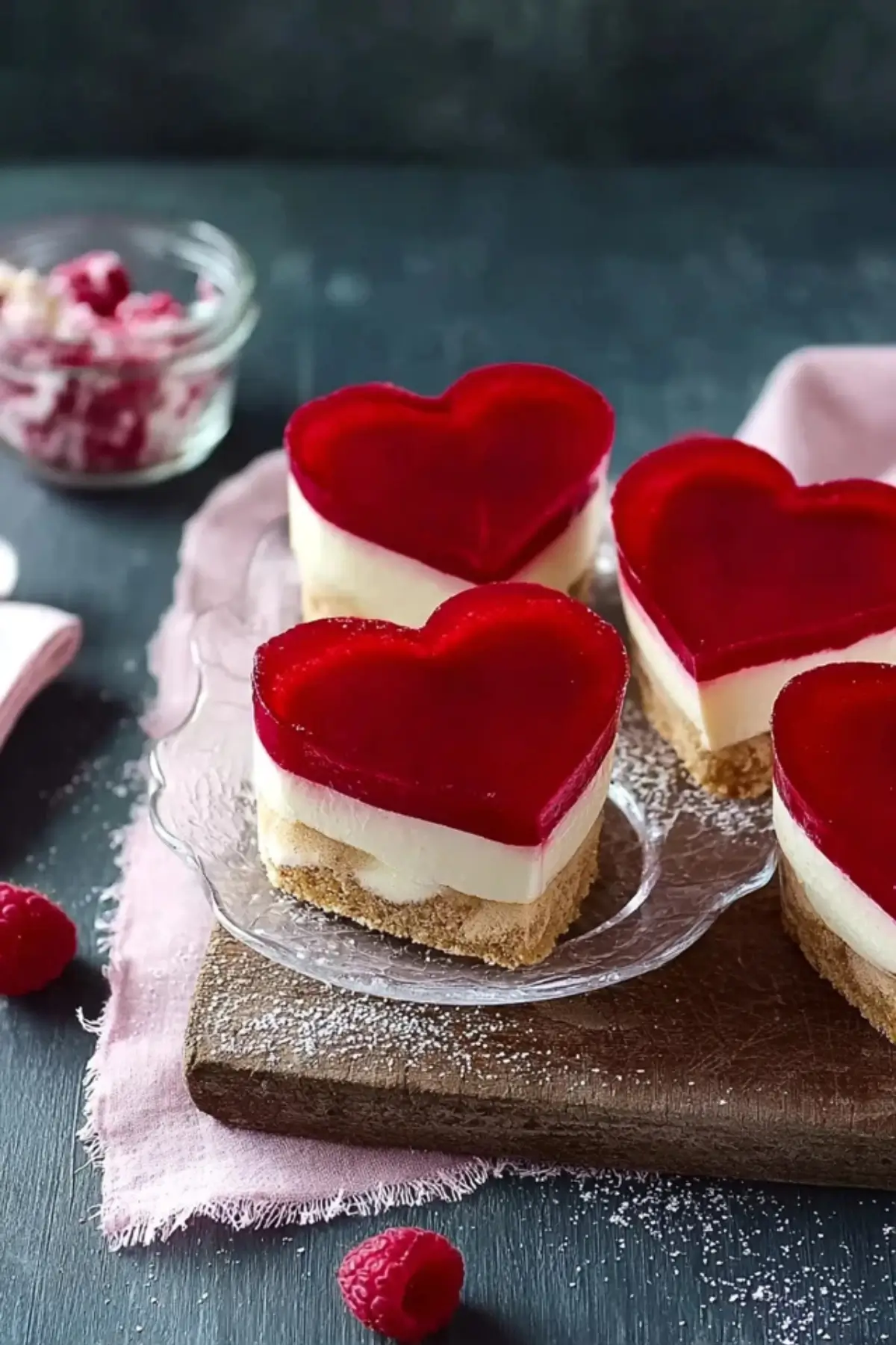 Himbeer Tiramisu Herzen