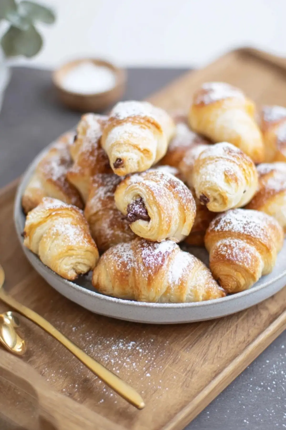 Mini Schoko Croissants mit Nutella