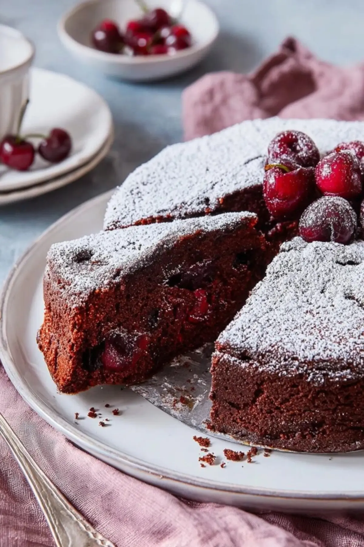 Vegane Schoko Kirsch Kuchen