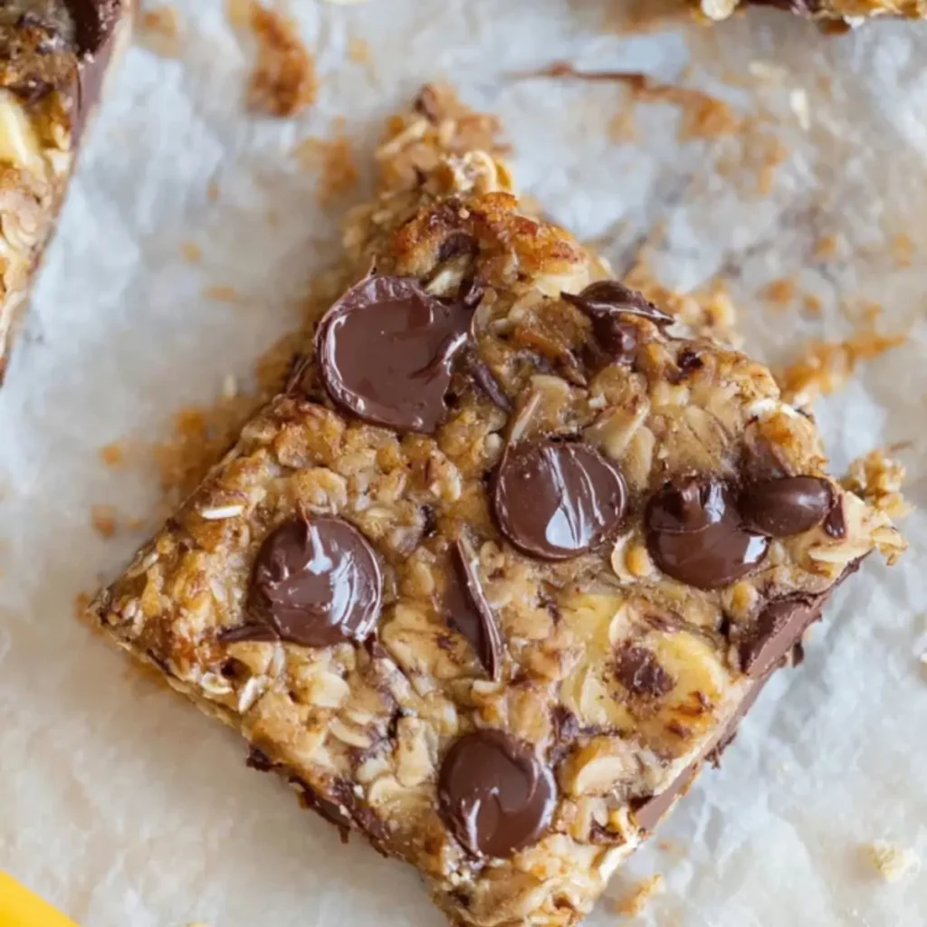 Banane Haferflockenriegel