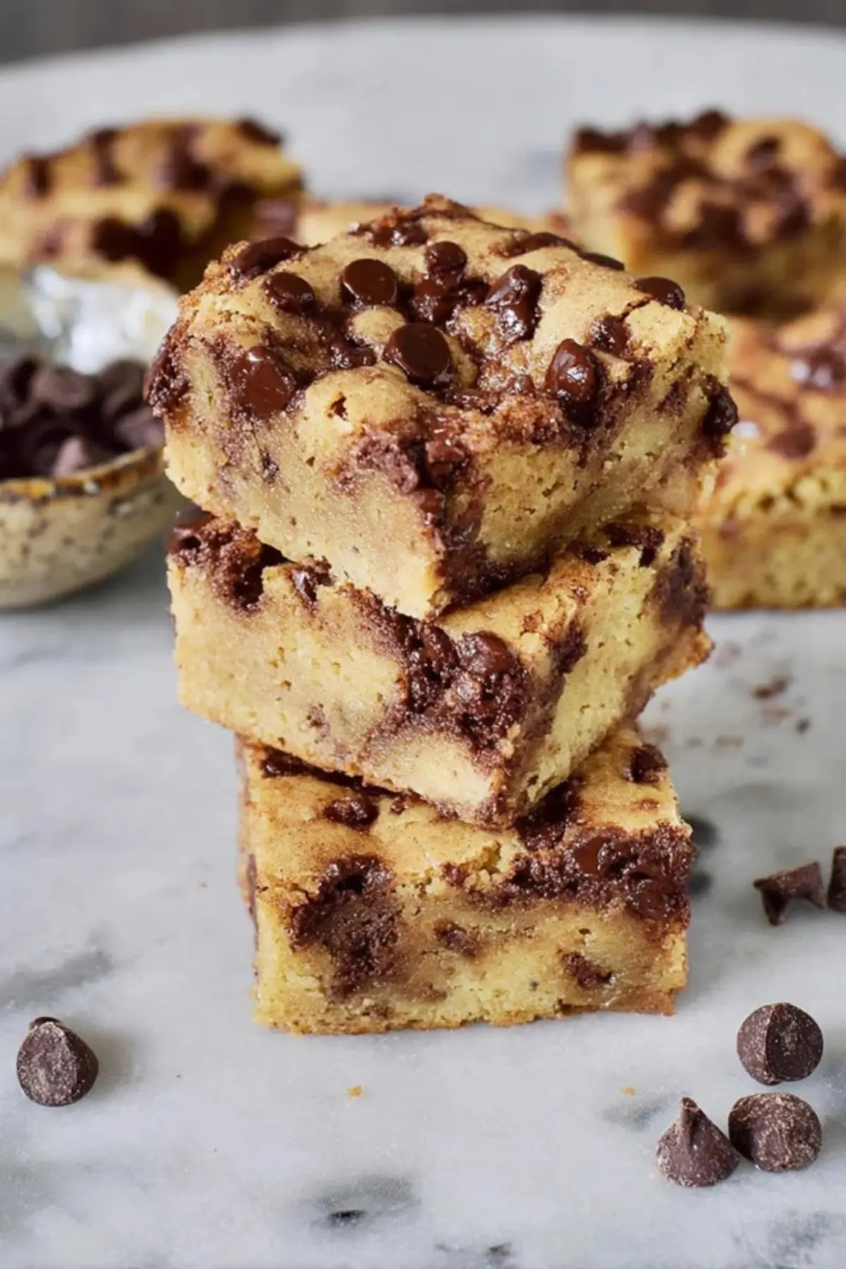 Blondies mit Schokodrops