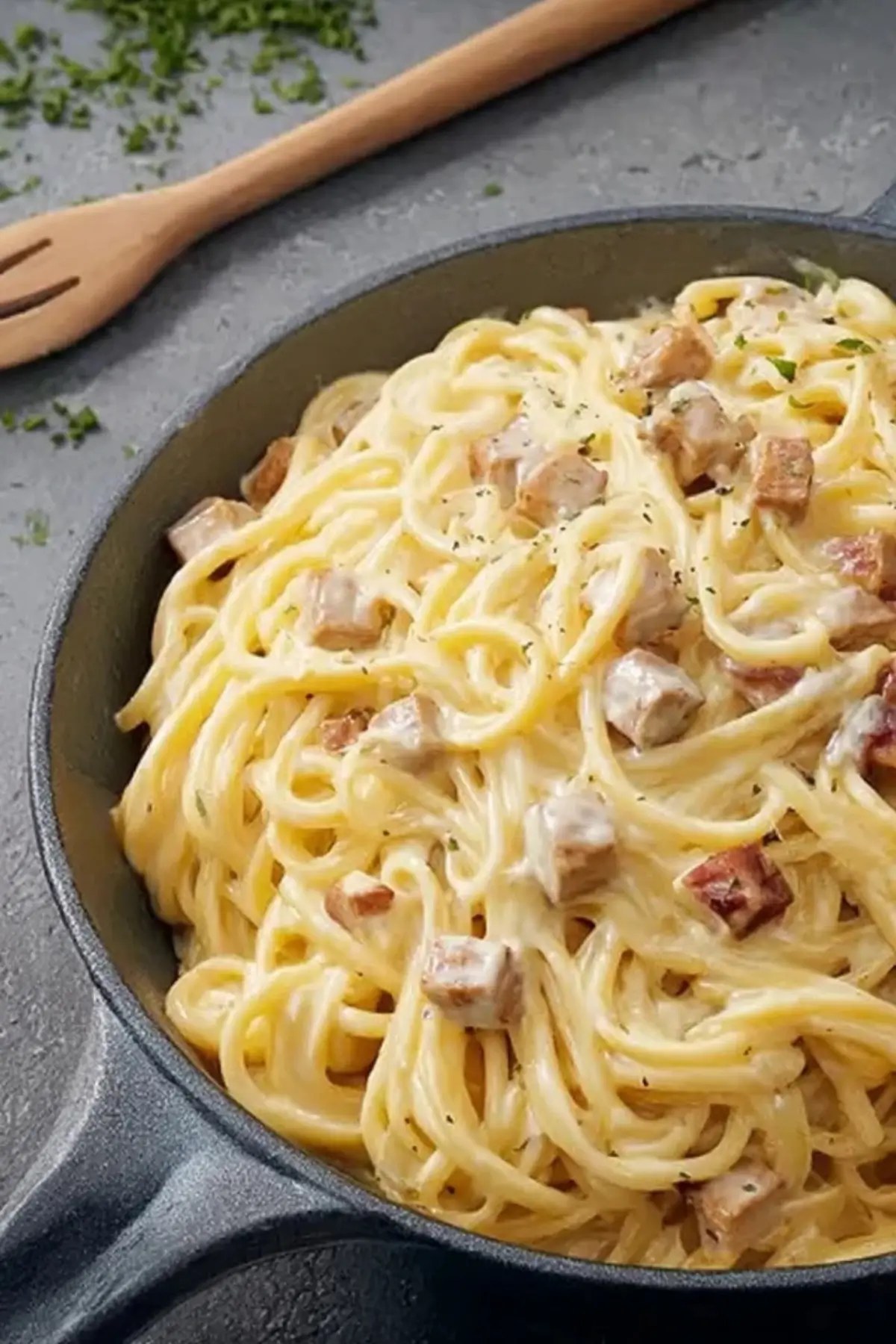 Carbonara mit Räuchertofu