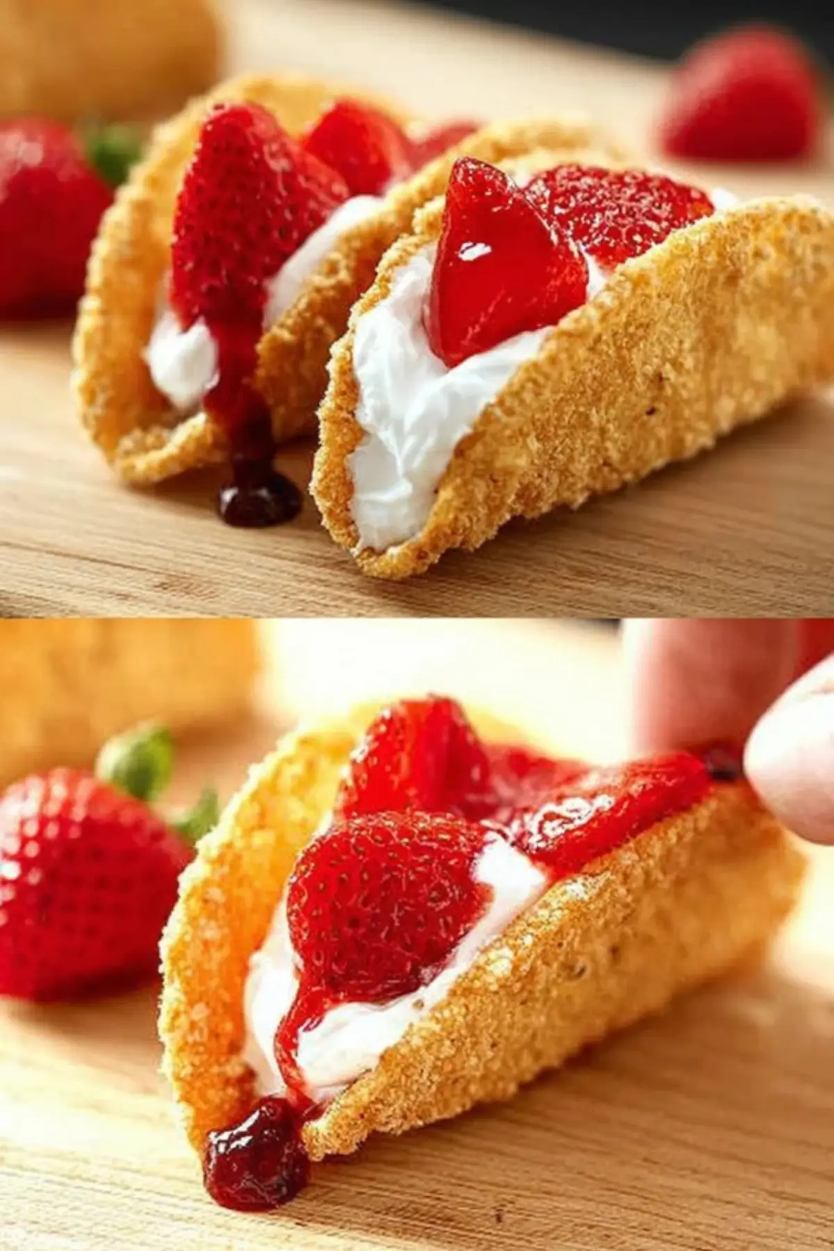 Erdbeer Cheesecake Tacos