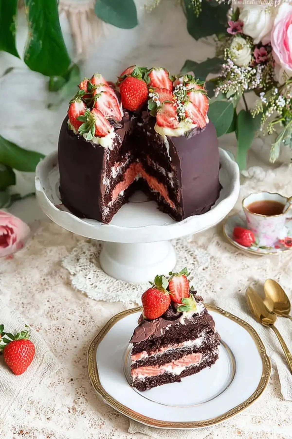 Erdbeer Schokoladen Torte