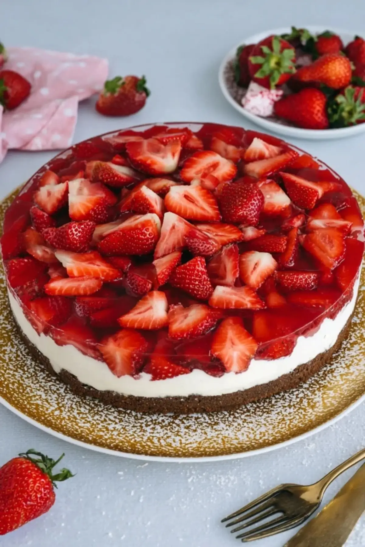 Erdbeerkuchen mit Mascarpone