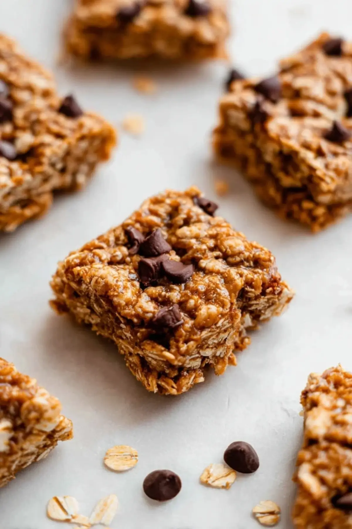 Erdnussbutter Banane Haferflockenriegel