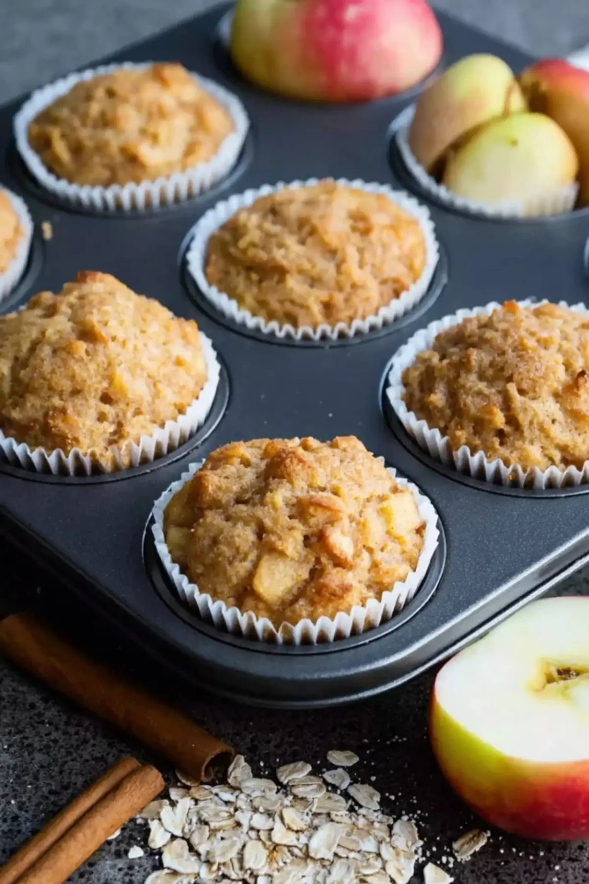 Gesunde Apfelmuffins