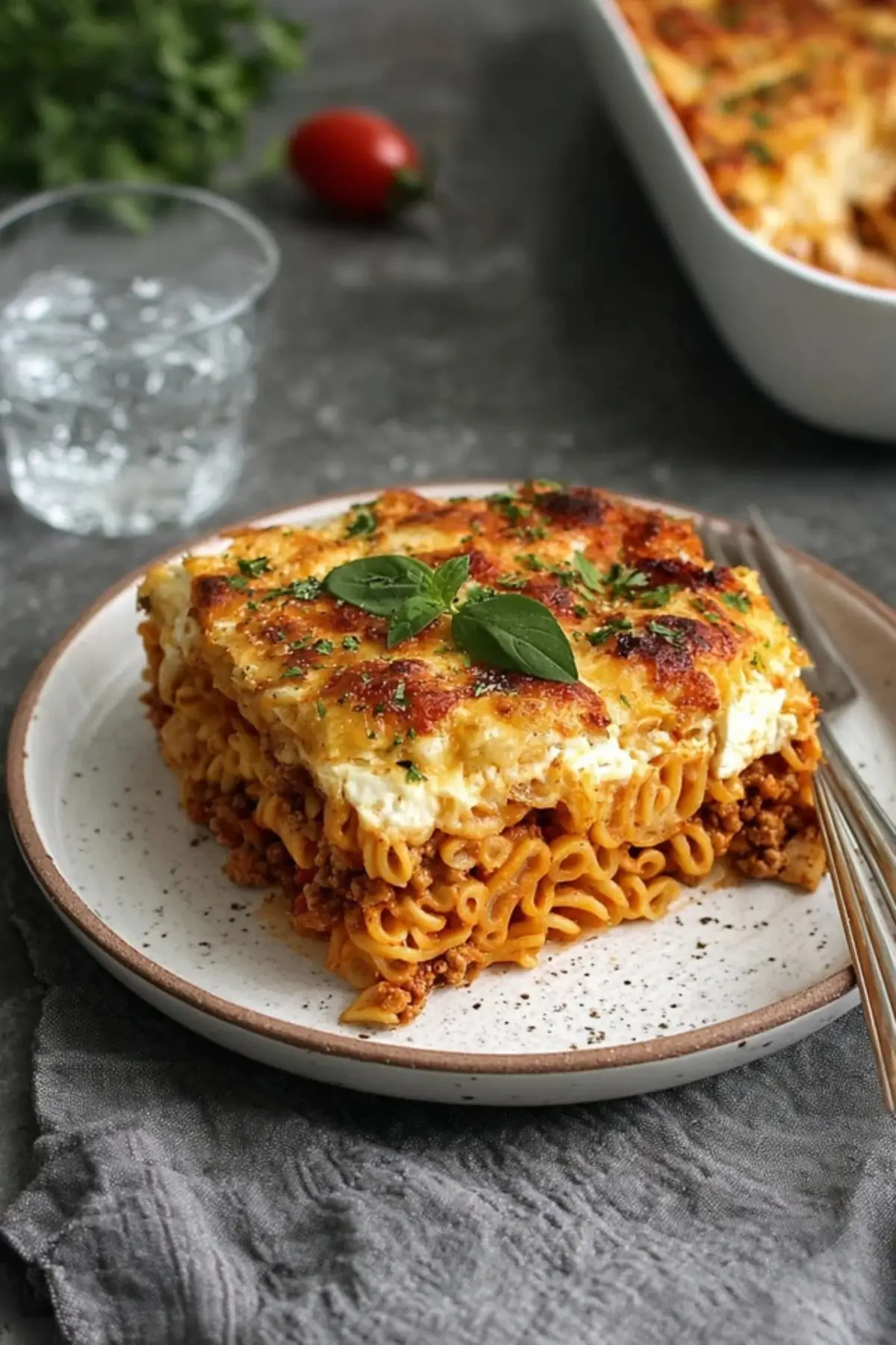 Griechischer Nudelauflauf