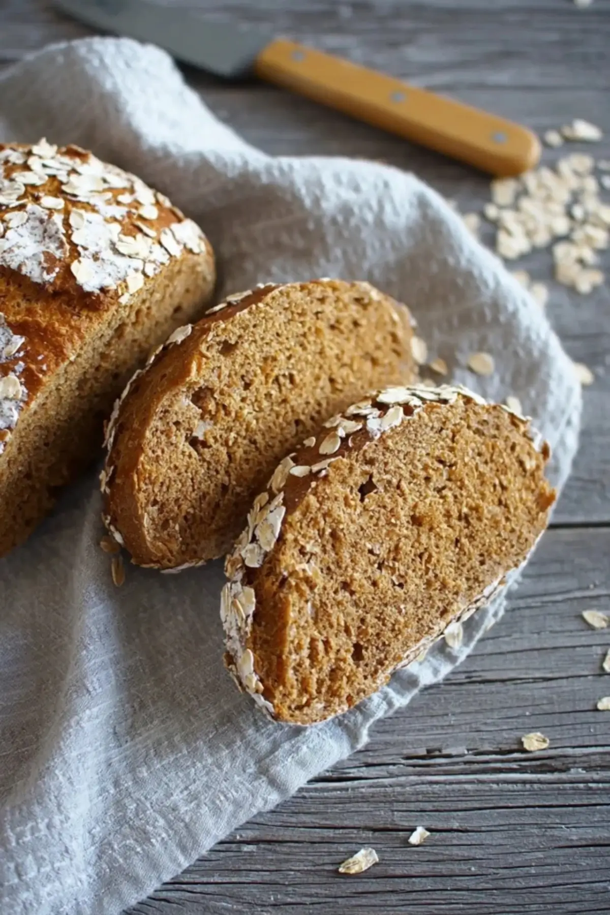 Haferflocken Dinkelvollkorn Brötchen