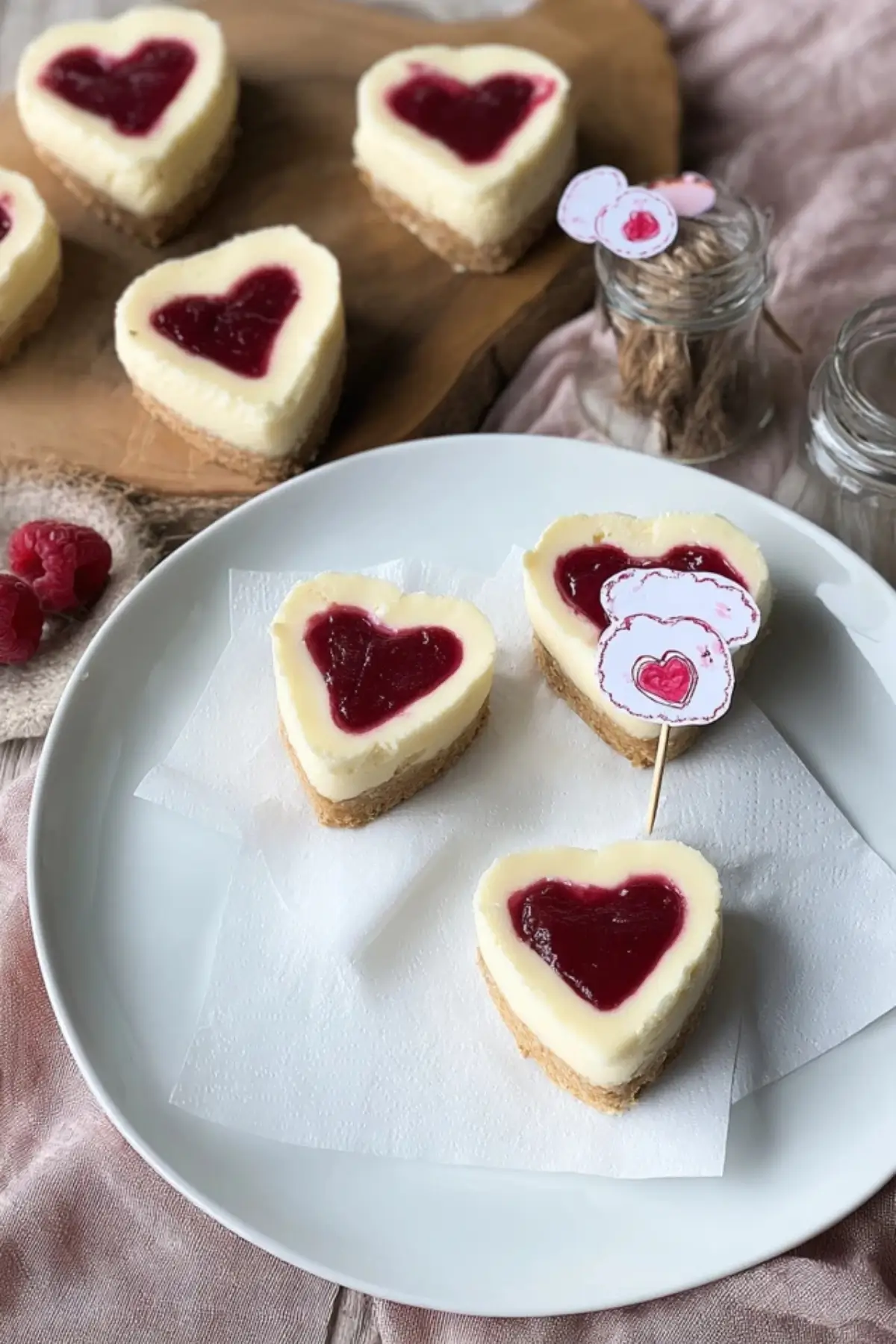 Mini Cheesecakes mit Herz