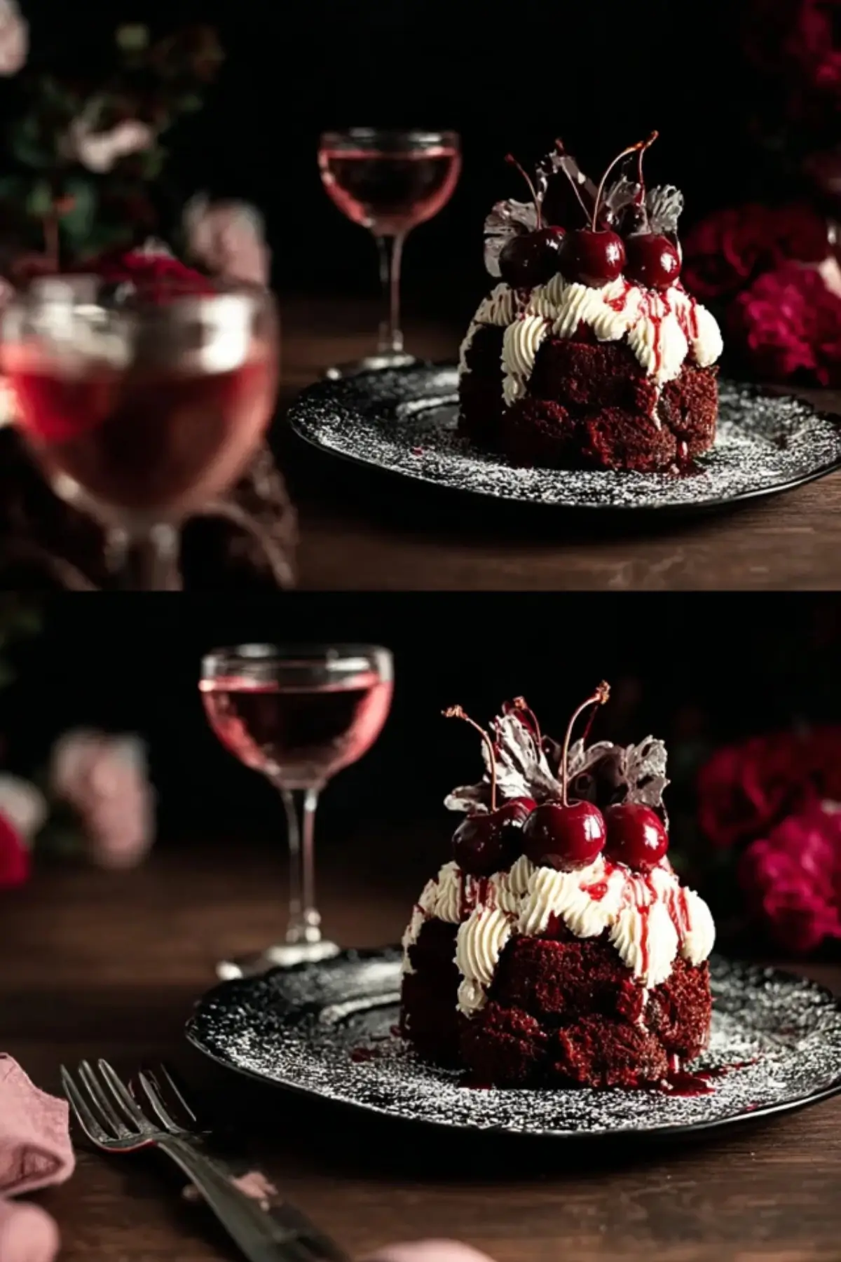 Mini Schwarzwälder Kirsch Törtchen