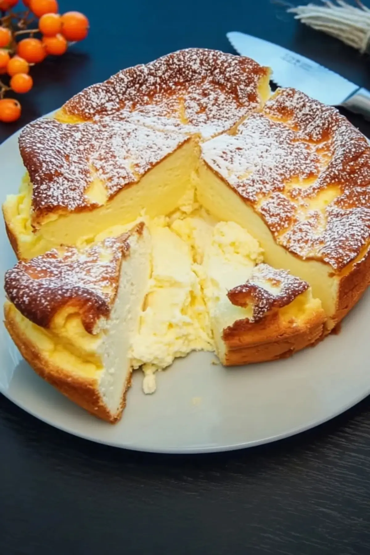 Quarkkuchen ohne Boden