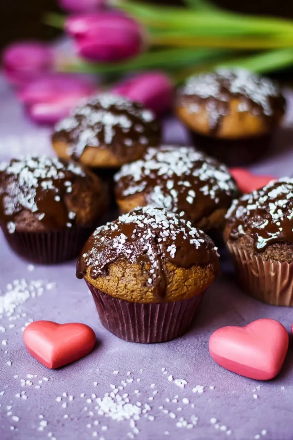 Schokomuffins mit Zuckerstreuseln