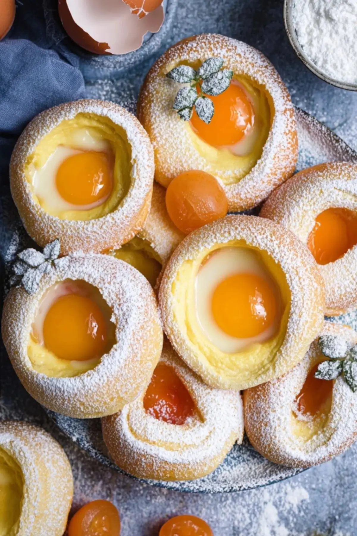 Spiegelei Puddingteilchen