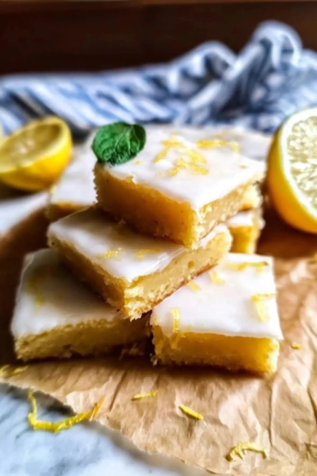 Veganer Zitronenkuchen mit Zuckerguss