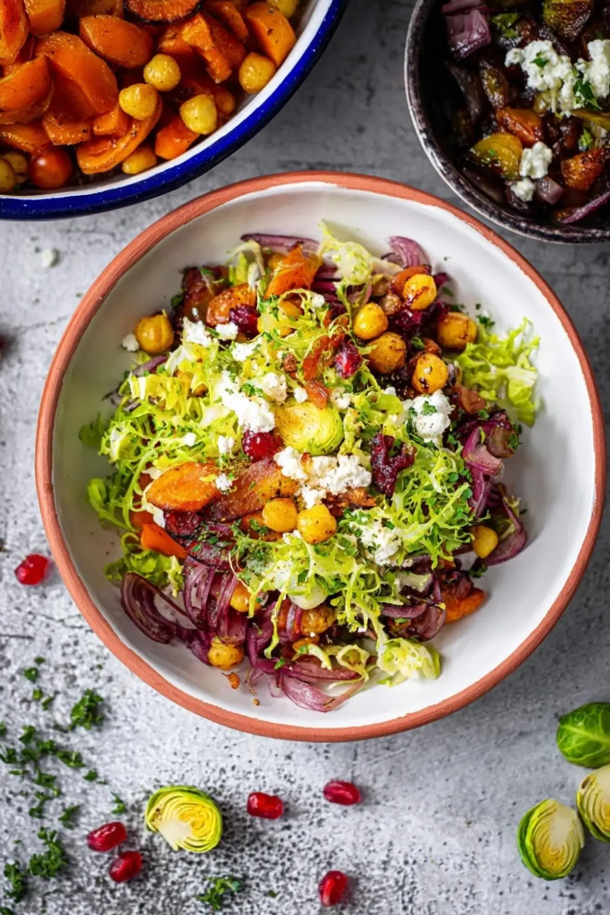 Wintersalat mit geröstetem Gemüse