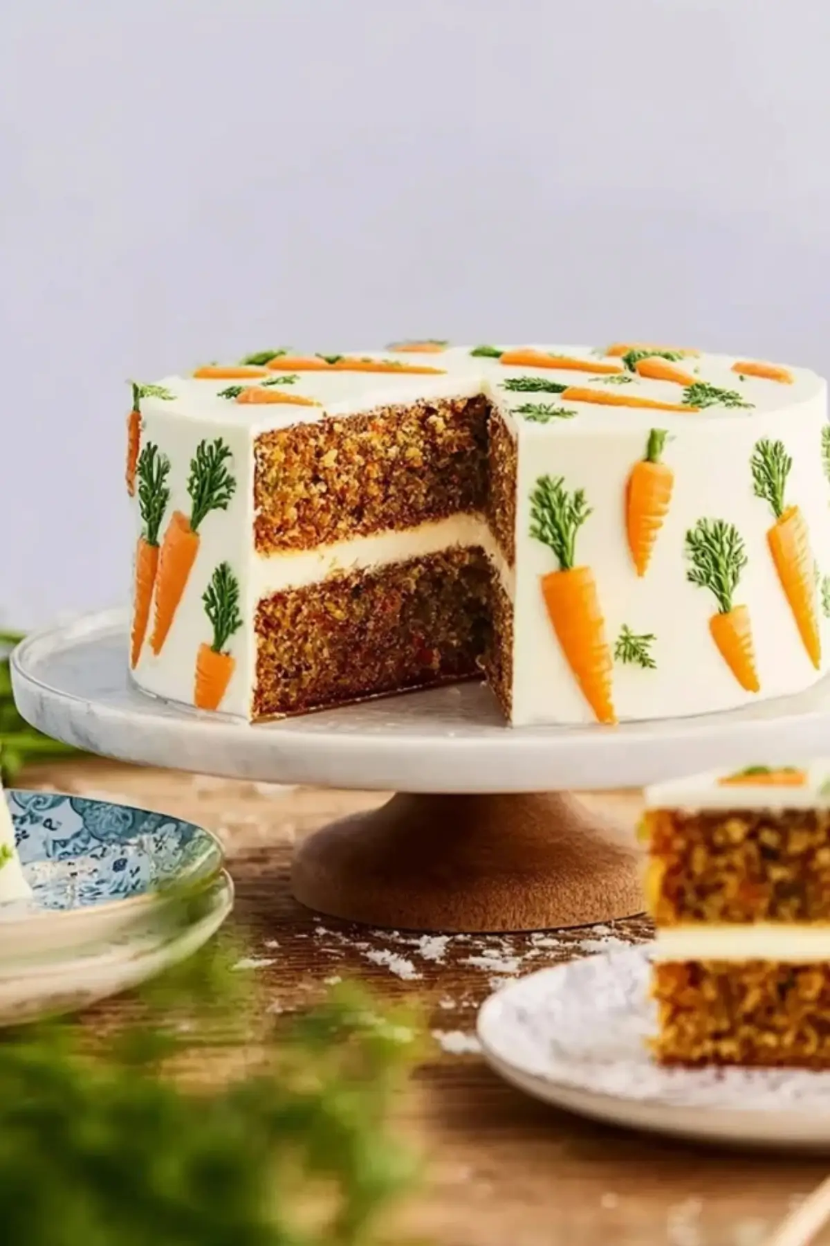 Karottentorte mit Frischkäse Vanille Creme