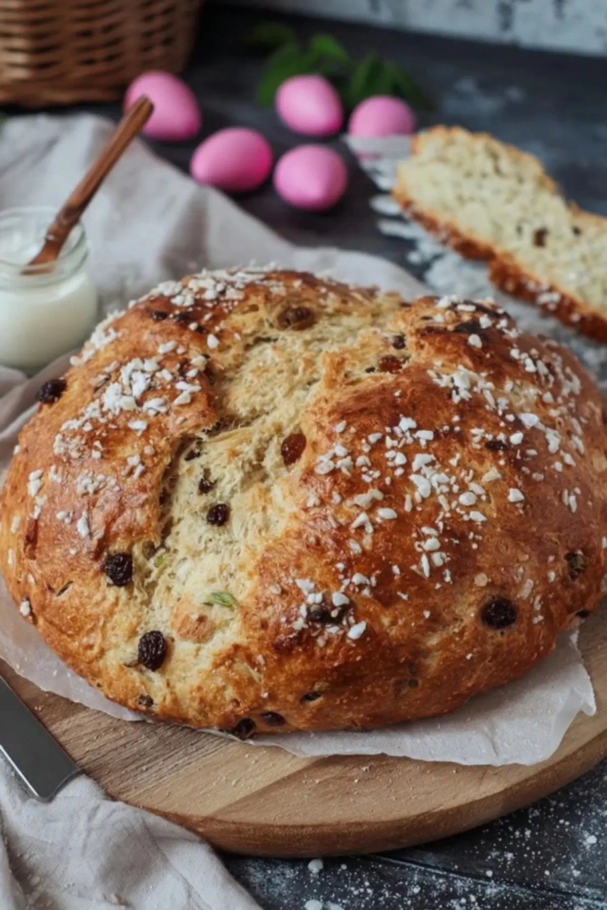 Osterbrot mit Quark