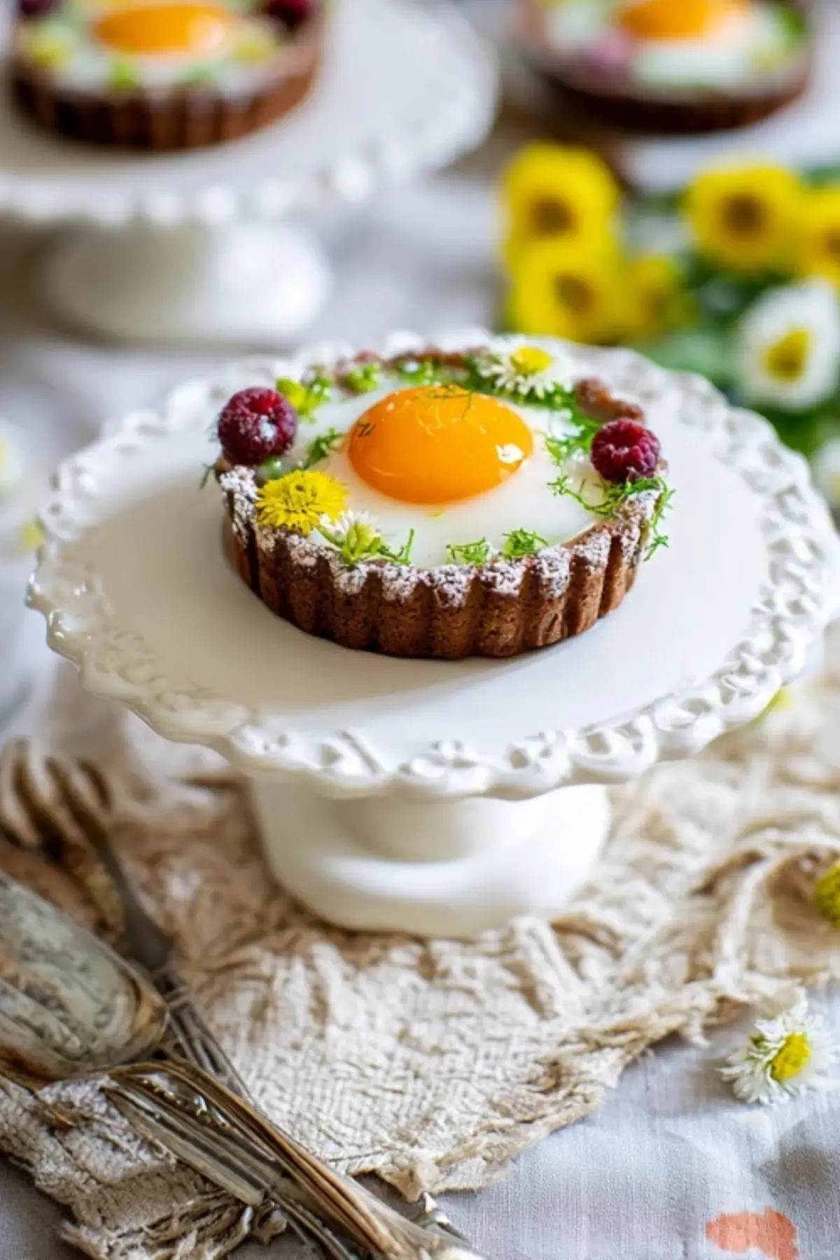 Süße Spiegeleier Tartelettes