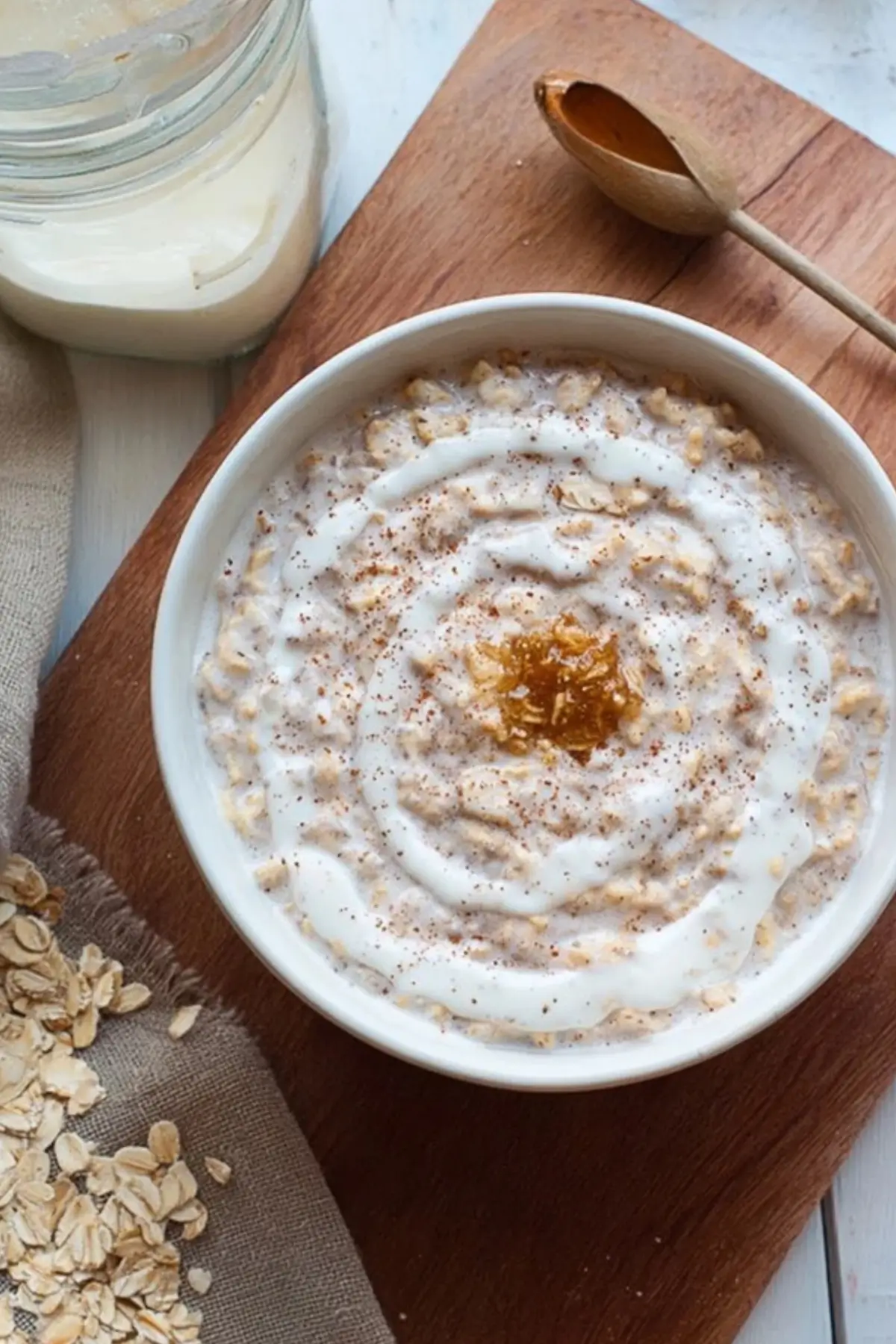 Cinnamon Roll Overnight Oats
