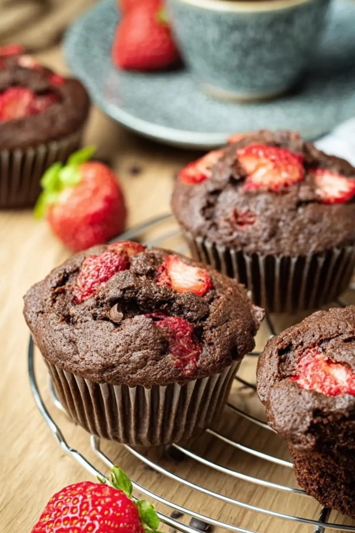 Erdbeer Schoko Muffins