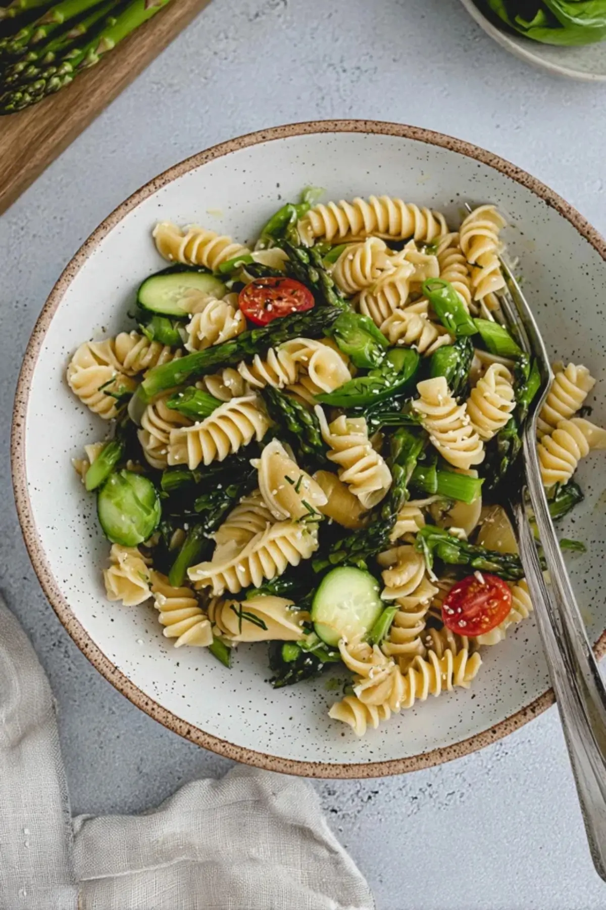 Nudelsalat mit Spargel
