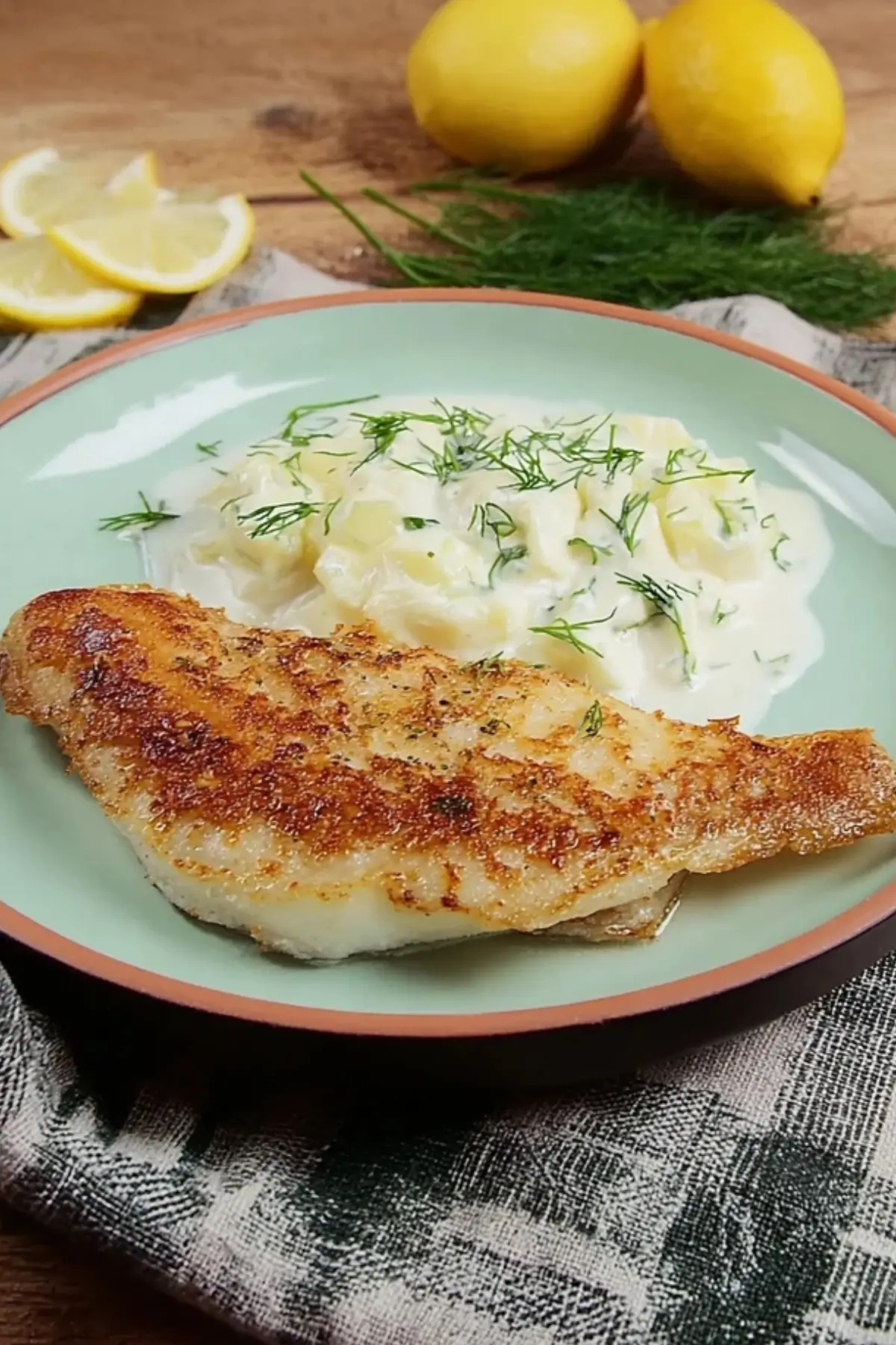 Rotbarschfilet mit Zitronensauce