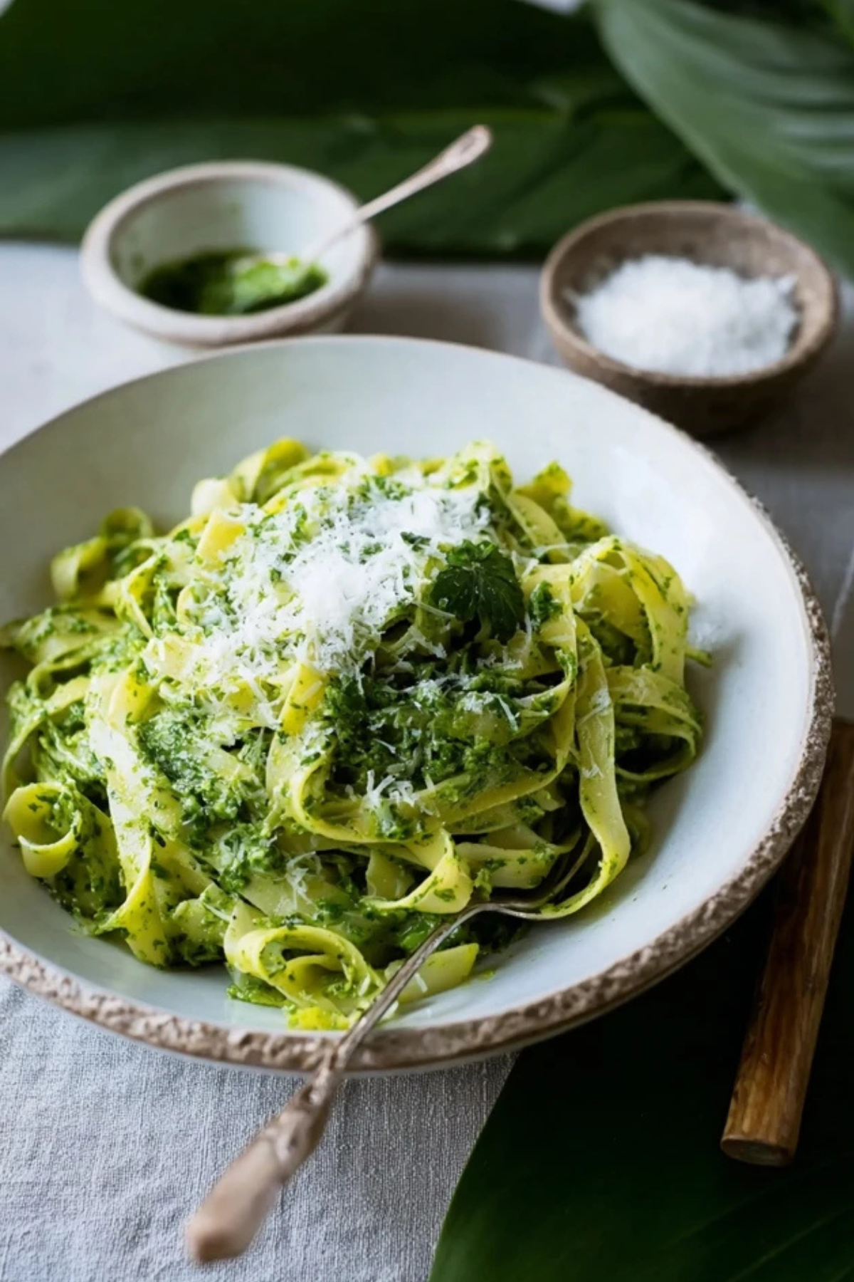 Tagliatelle mit Bärlauchpesto