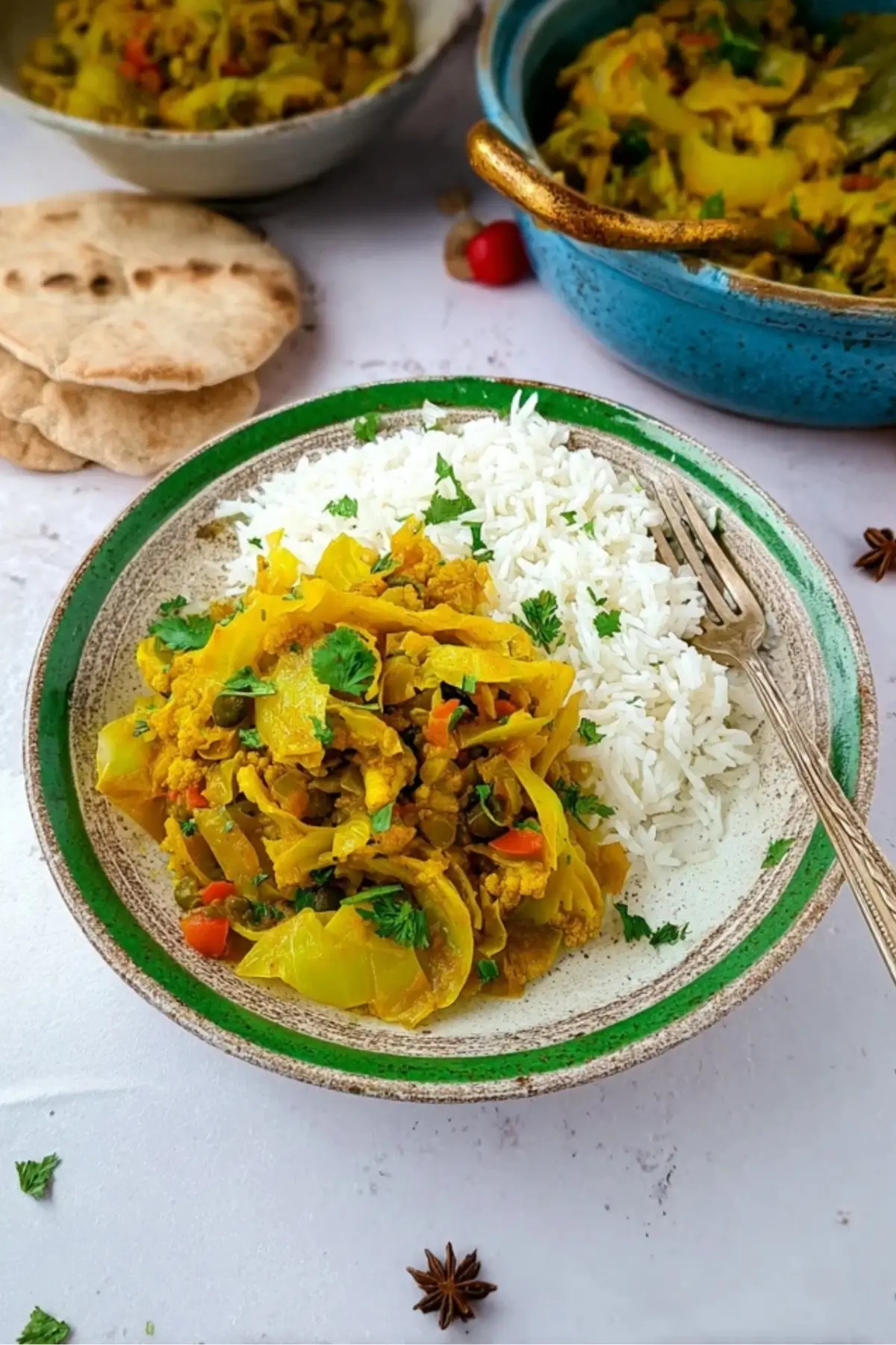 Weißkohl Curry