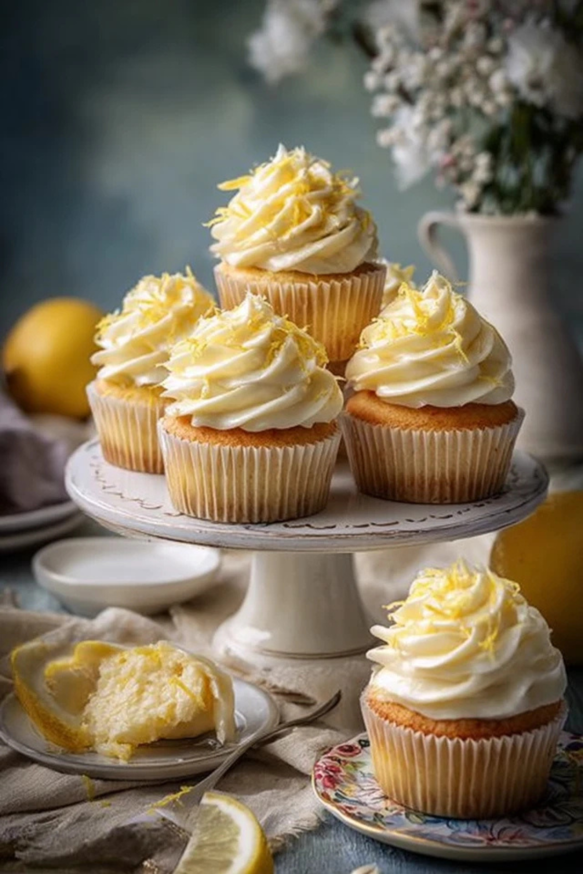 Zitronen Buttermilch Cupcakes