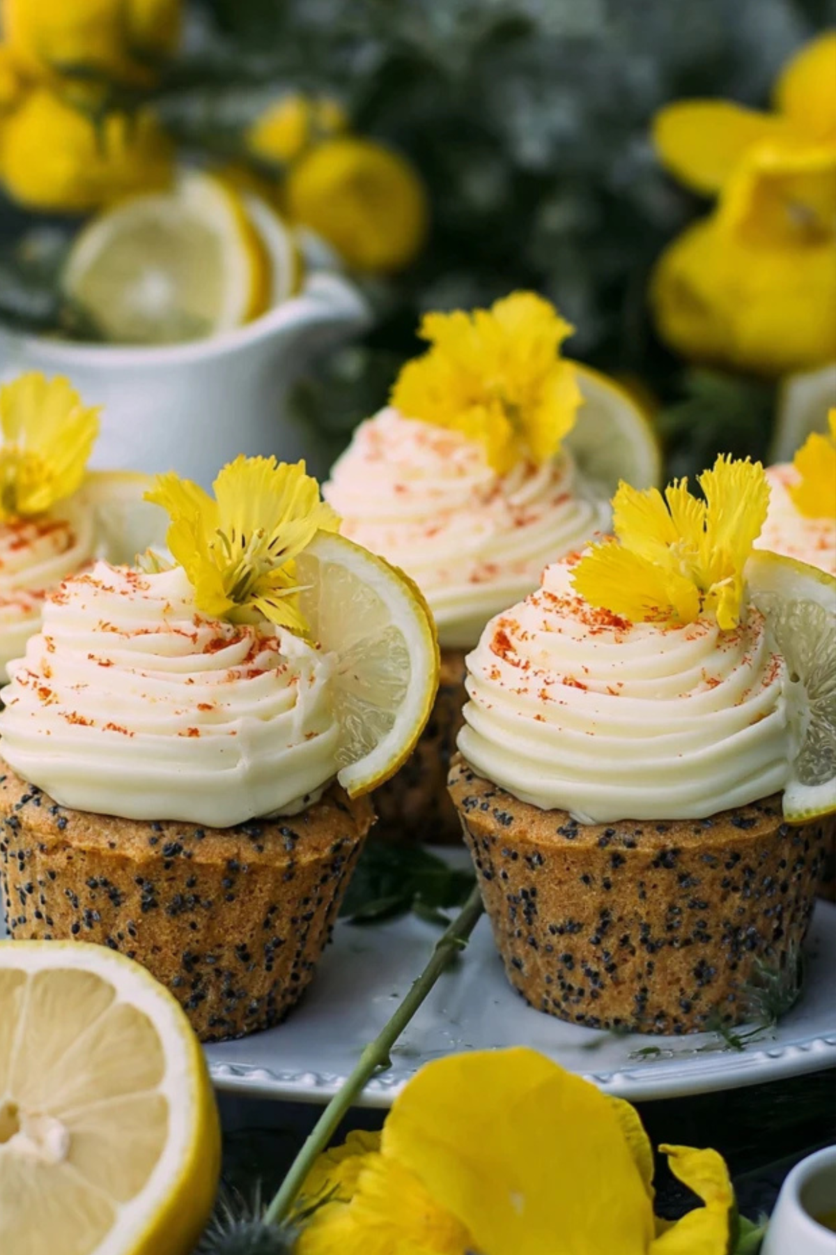 Zitronen Mohn Cupcakes