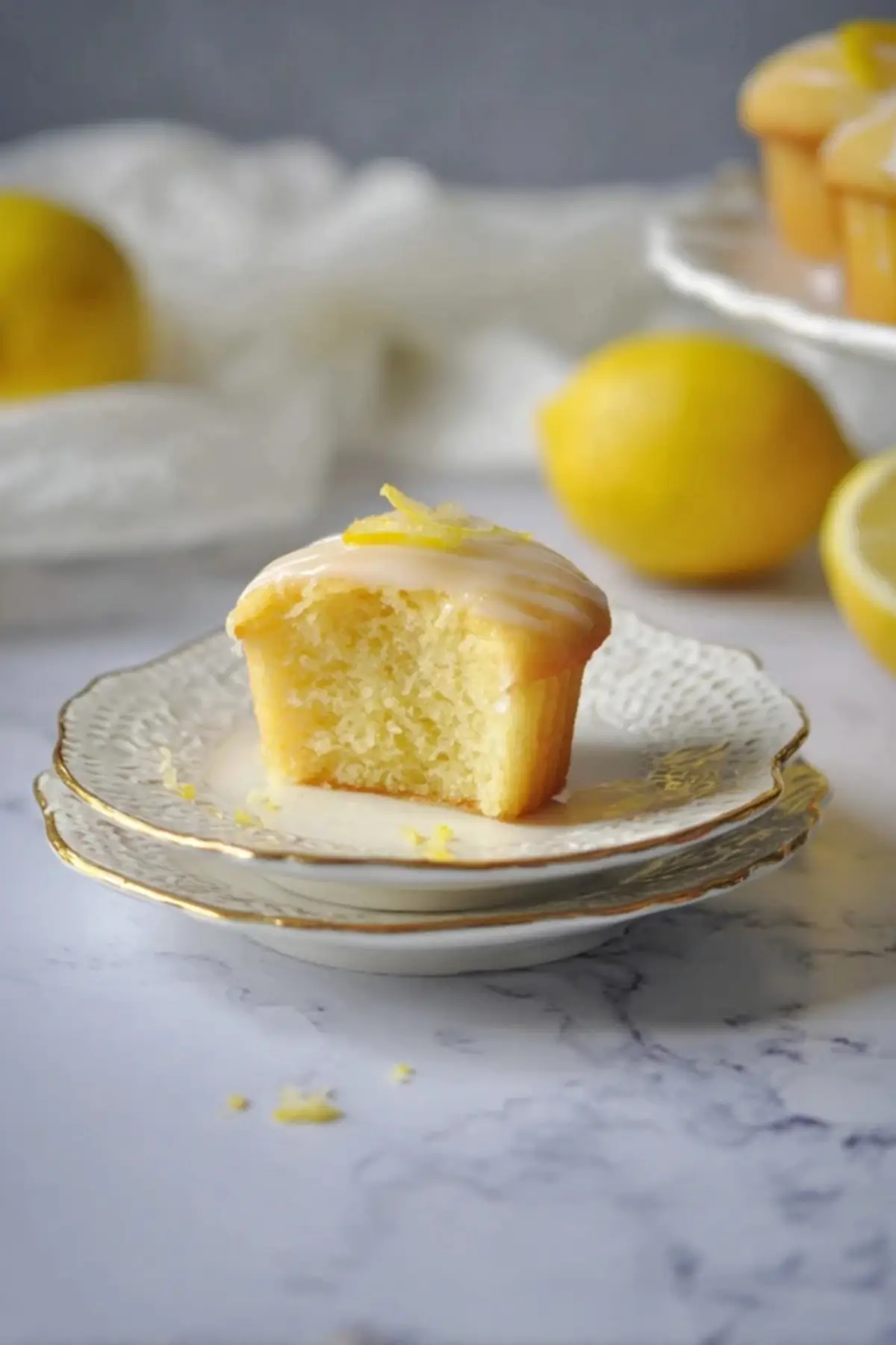 saftige Zitronen Muffins