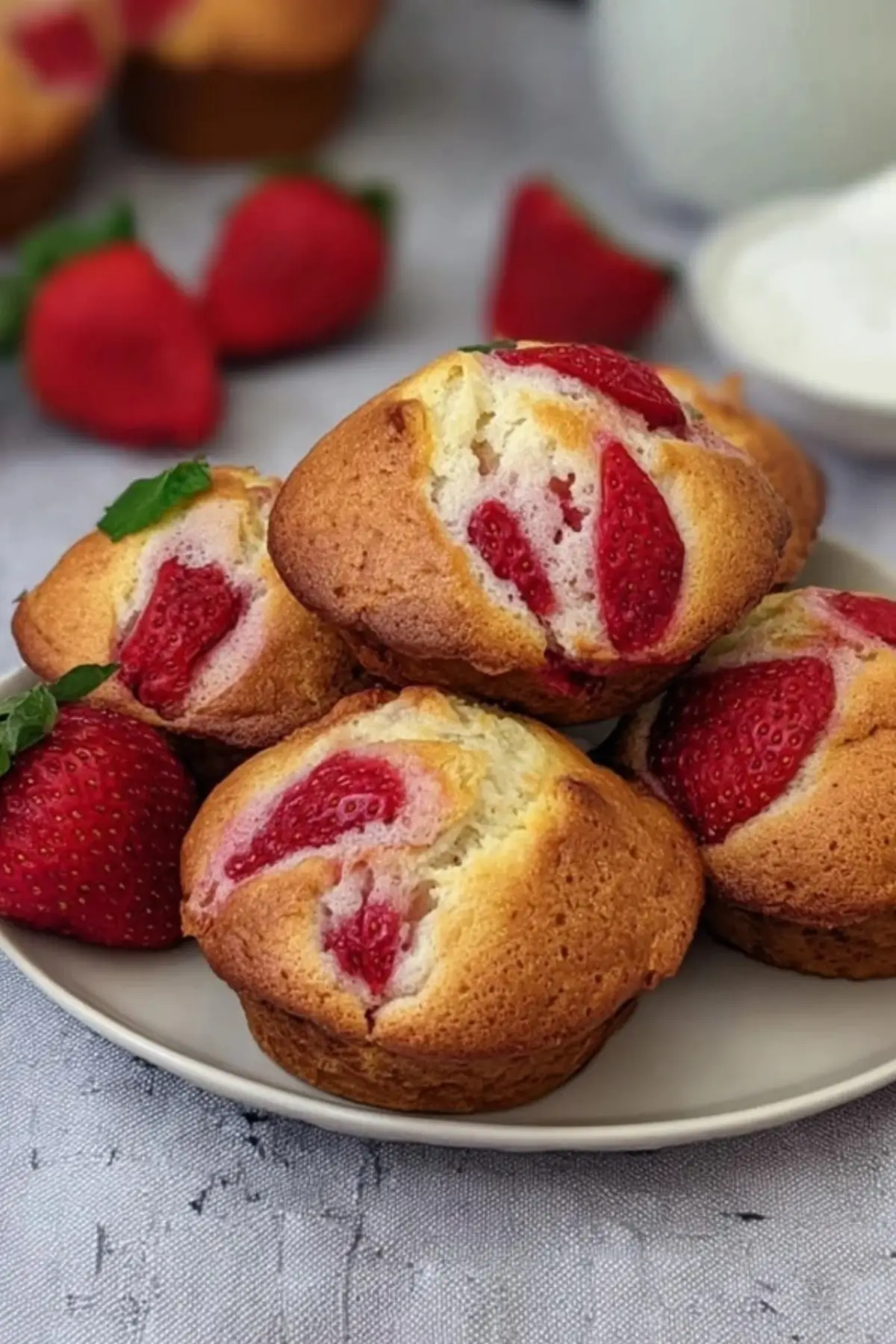 Erdbeermuffins mit Joghurt
